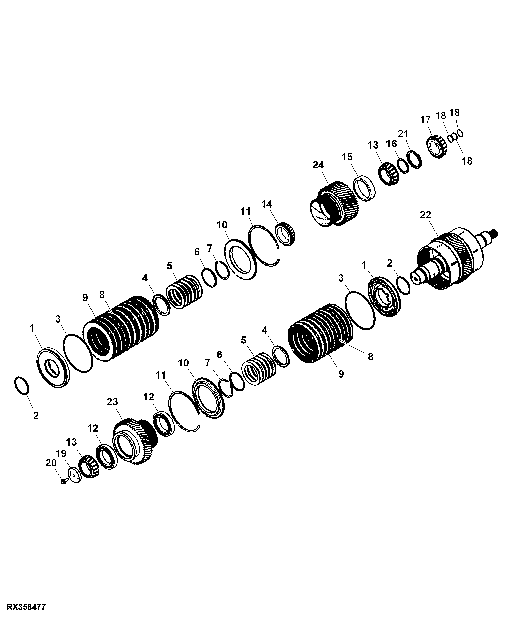 TRANSMISSION SECOND STAGE ASSEMBLY (YZ502208)
