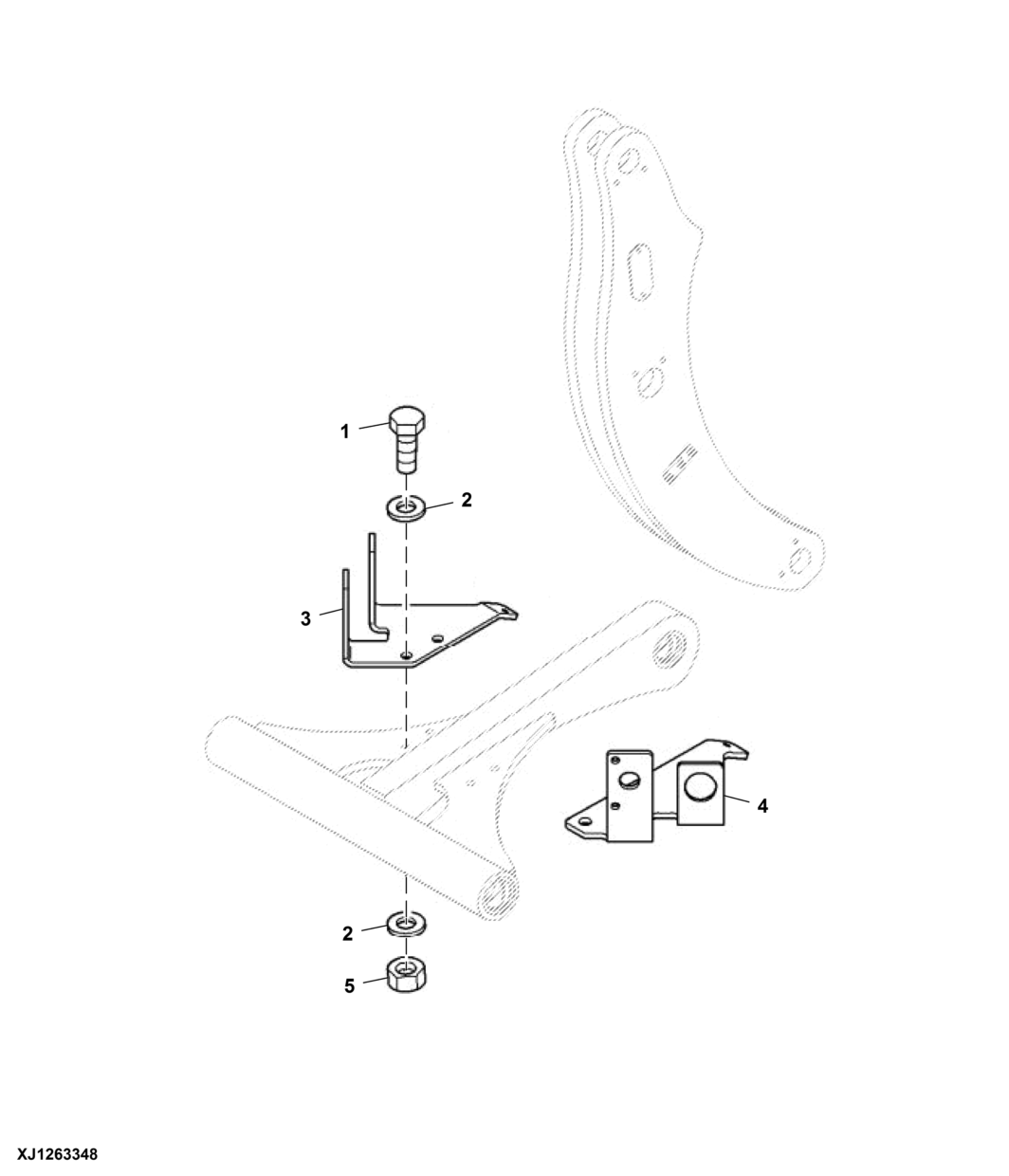 Mounting Parts for Third Function Auxiliary Hydraulics with High Flow (ISO Coupler)