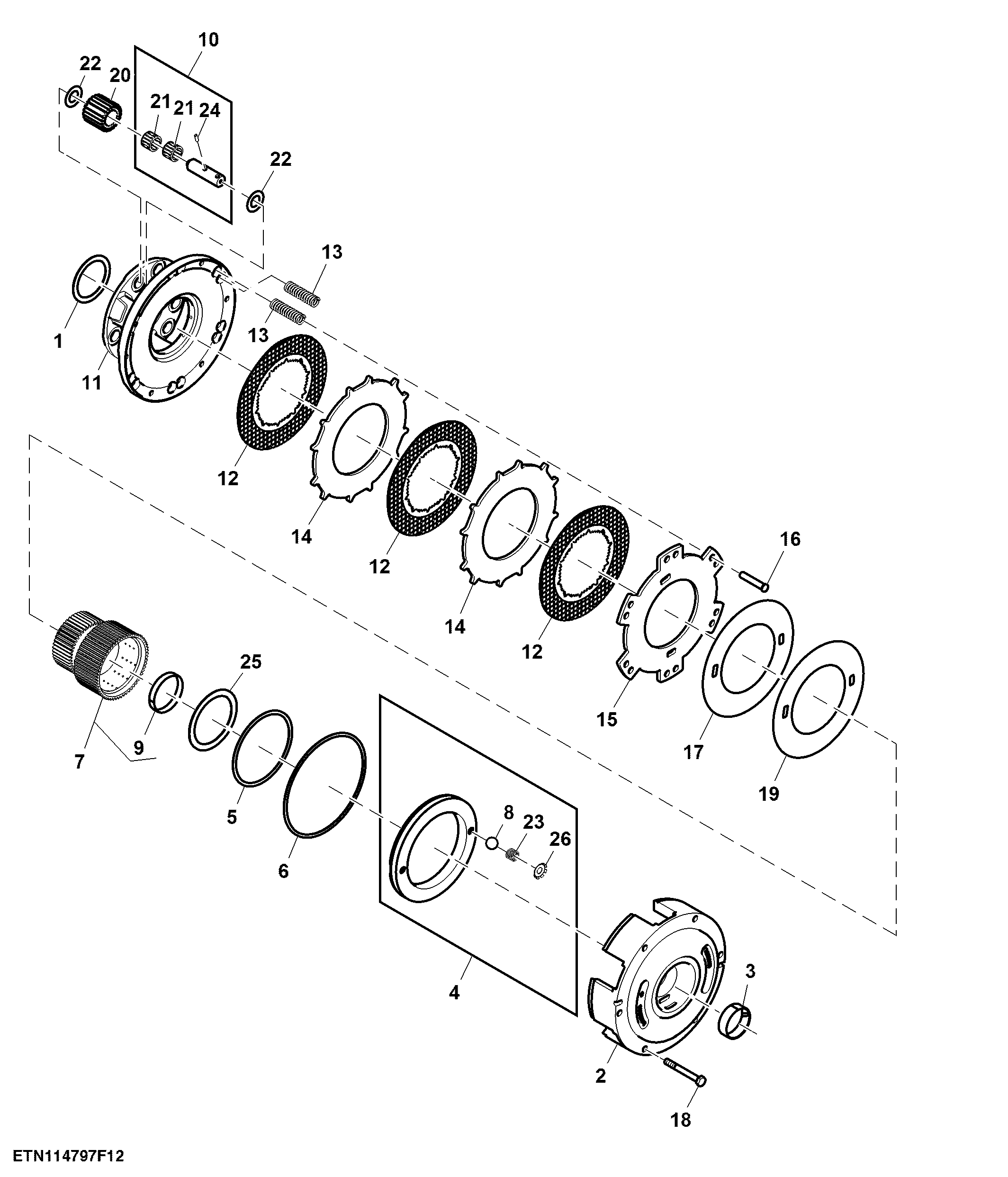 Forward Clutch, PowrQuad™, W/ Electrical Reverser Control