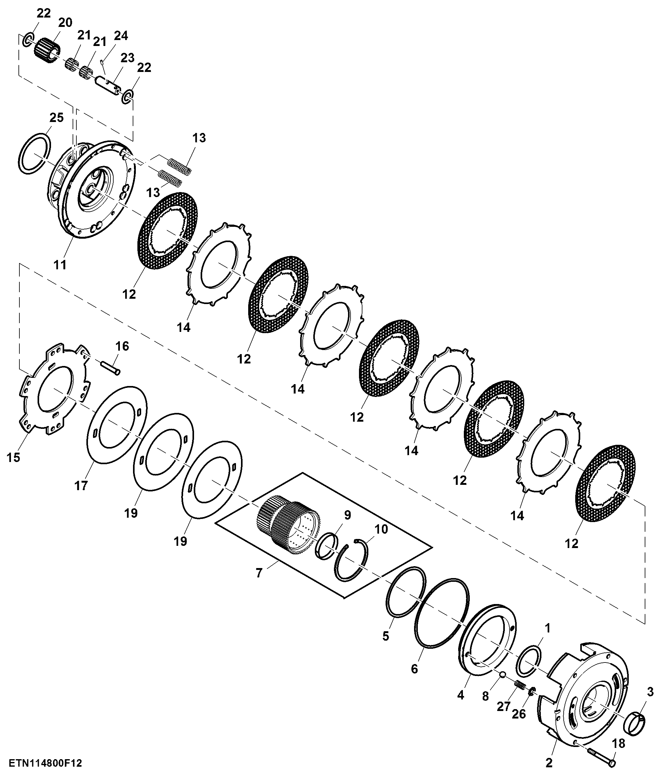 Forward Clutch, PowrQuad™, W/ Electrical Reverser Control
