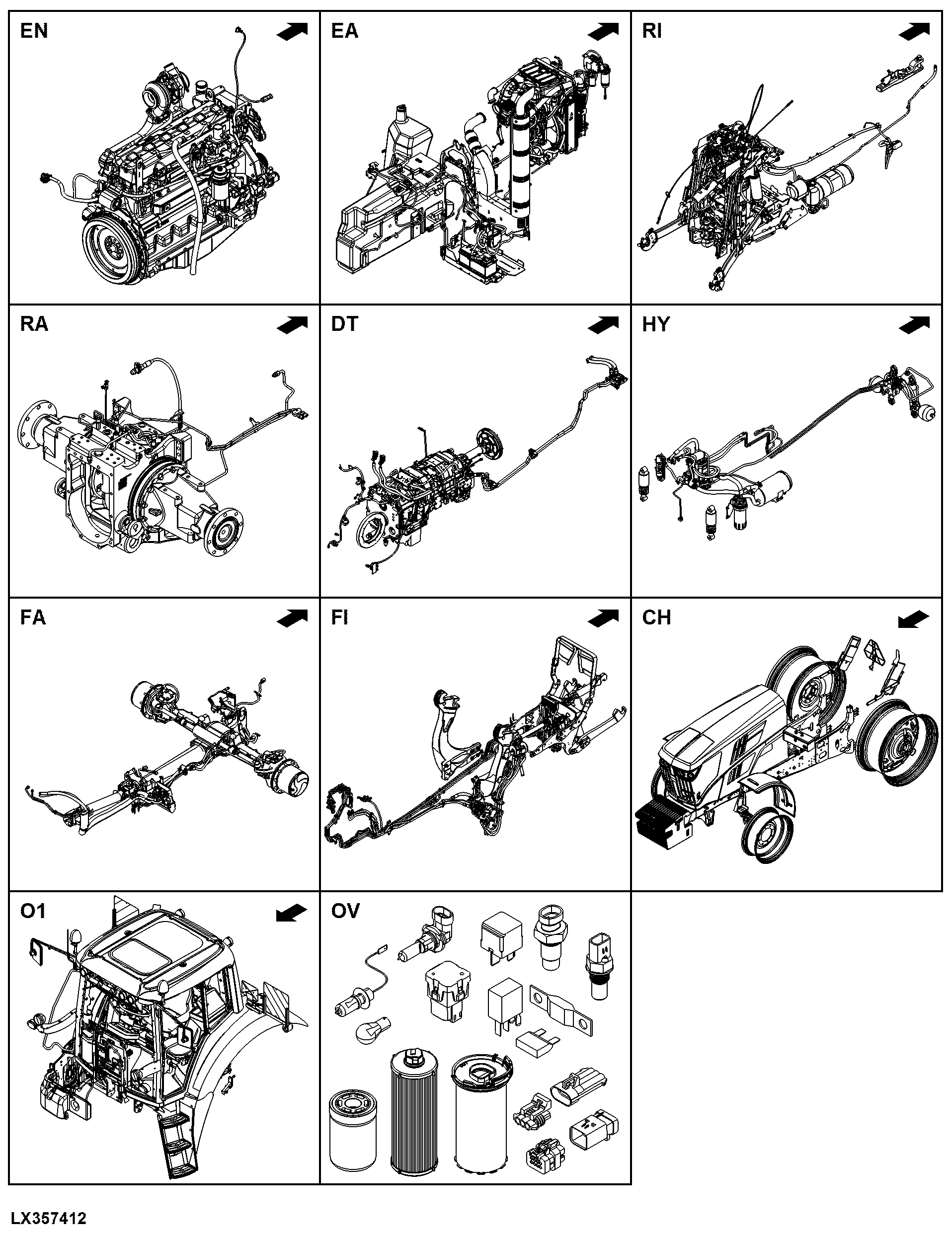 6175M Tractor (Europe Edition, Engine SN: 6068GXXXXXX)(Tier 2)(S.N. 860524- )