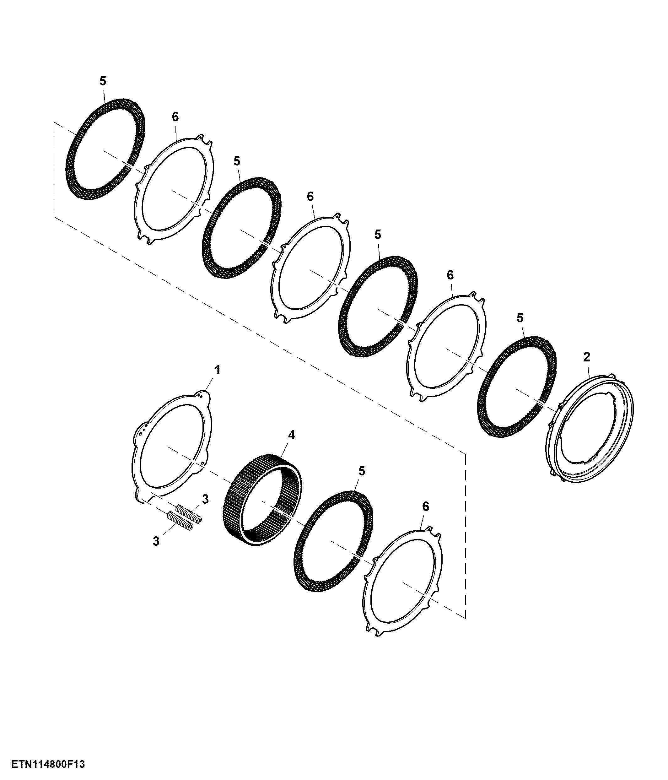 Reverse Brake, Ring Gear, Brake Disk, PowrQuad™, W/ Electrical Reverser Control