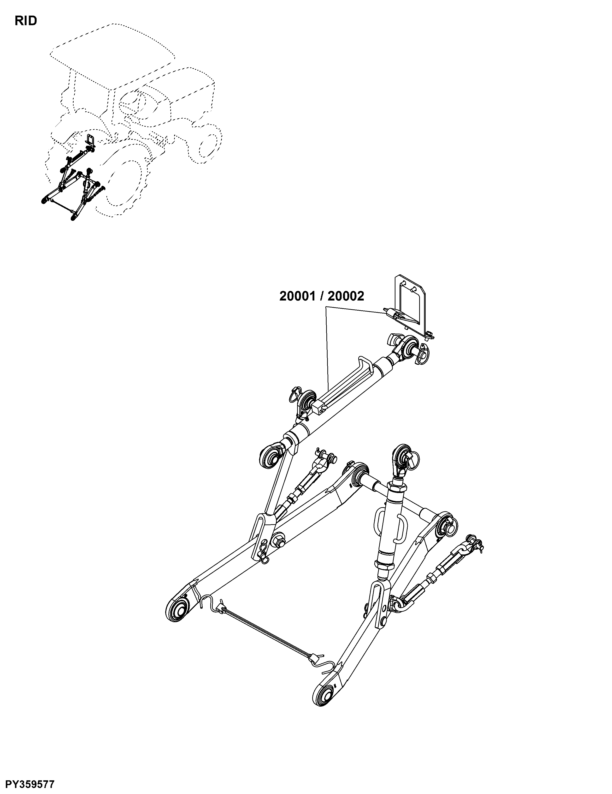 RID Linkages, Rear Hitch