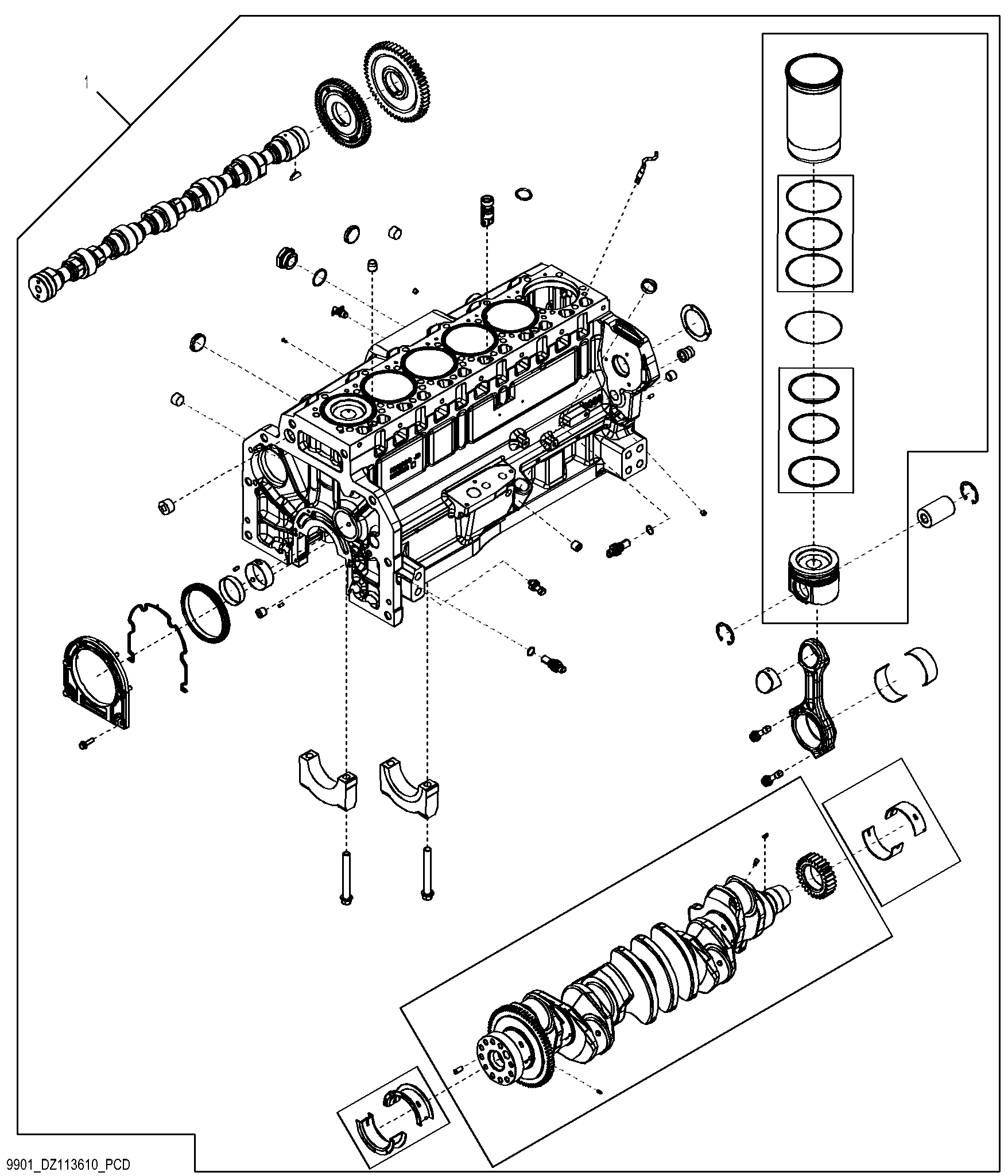 9901 Short Block Assembly