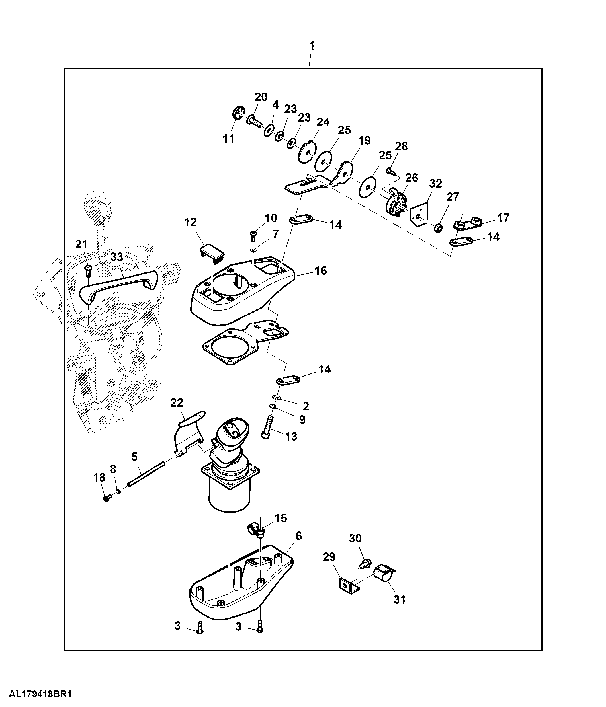 Attachment, Multi Function Lever, Armrest Integrated