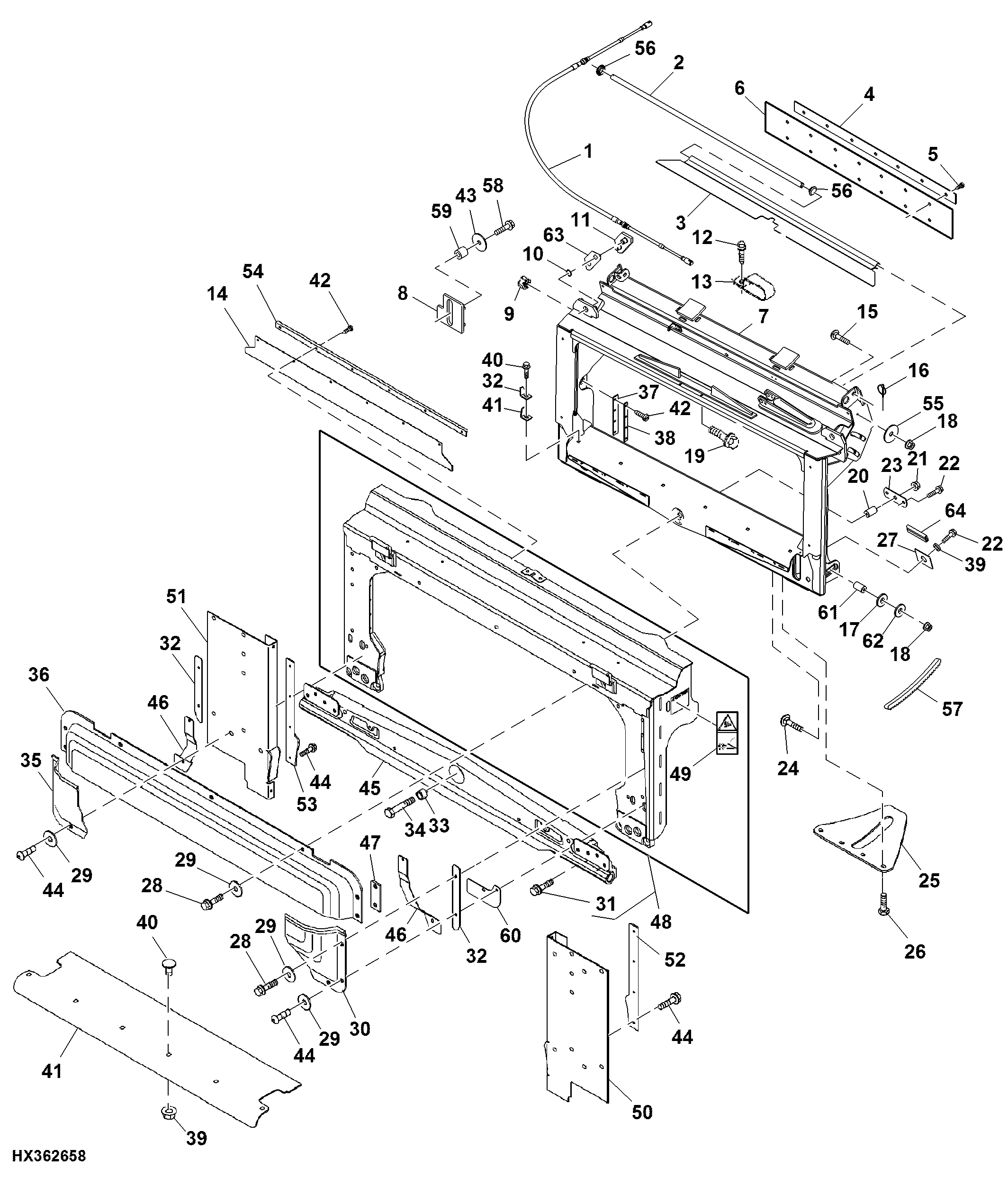 Feeder House Fore / Aft Pivot Frame ( - 730100)