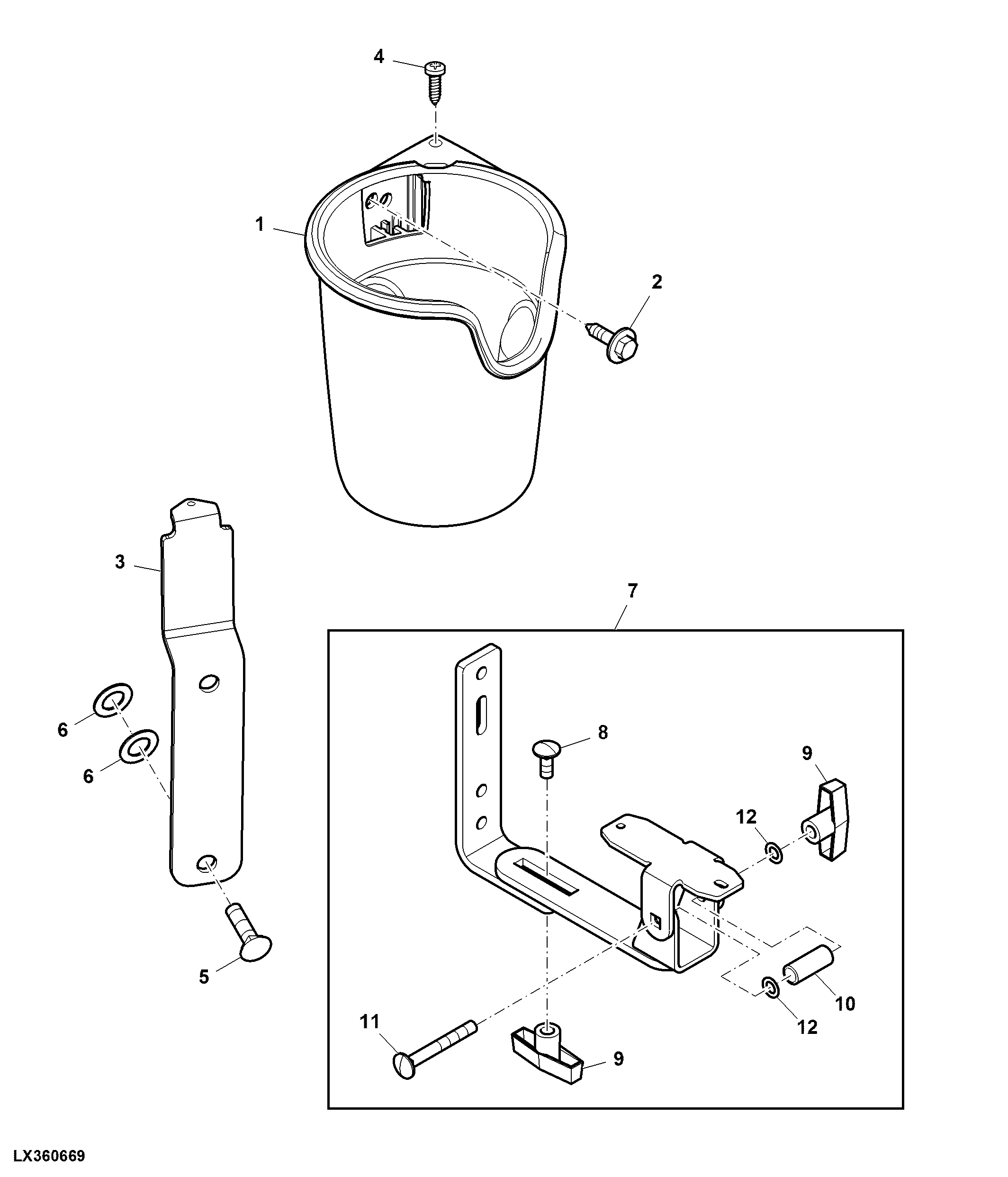 Bottle Holder / Display Unit Bracket, Attachment