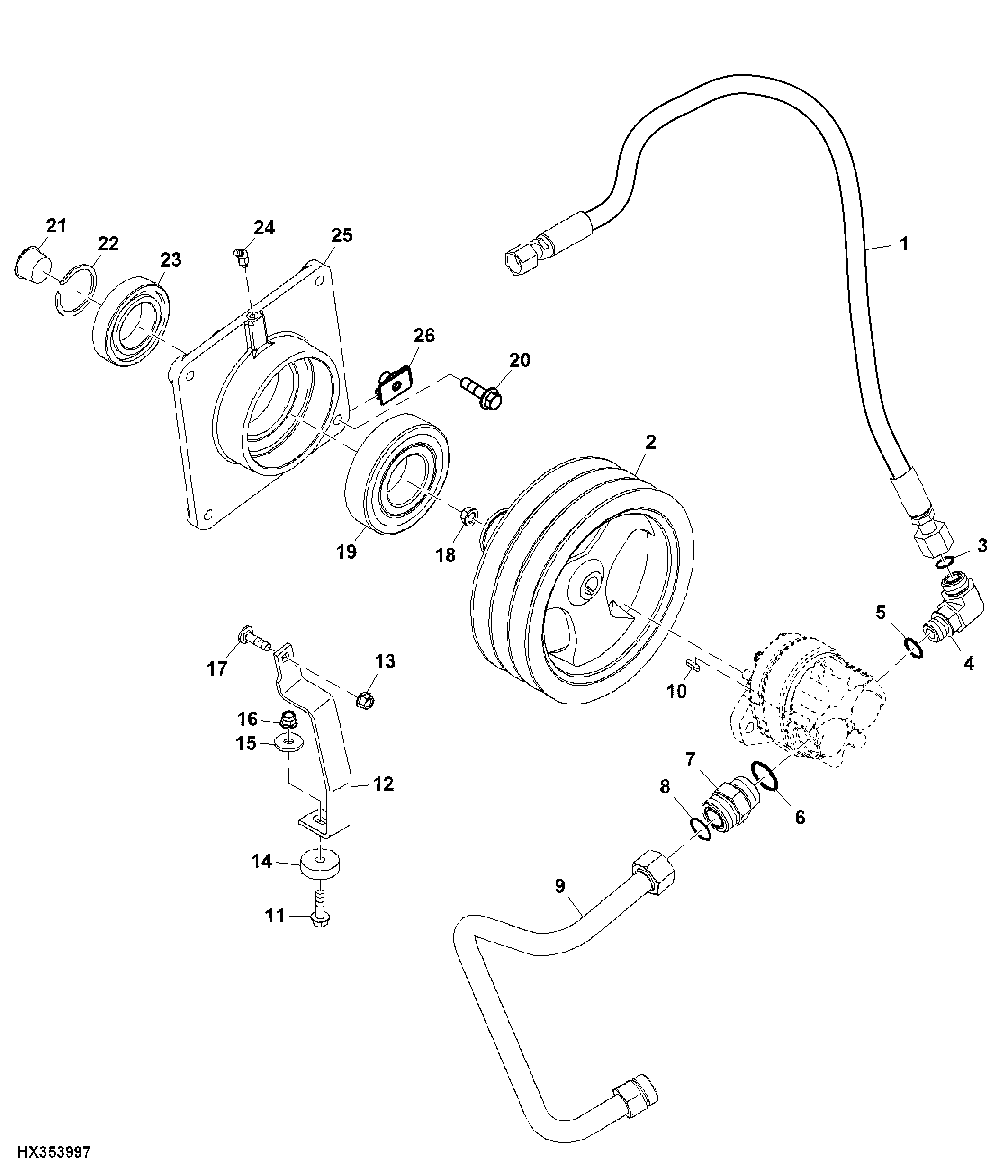 Reel / Belt Pickup Pump Mounting and Sheave