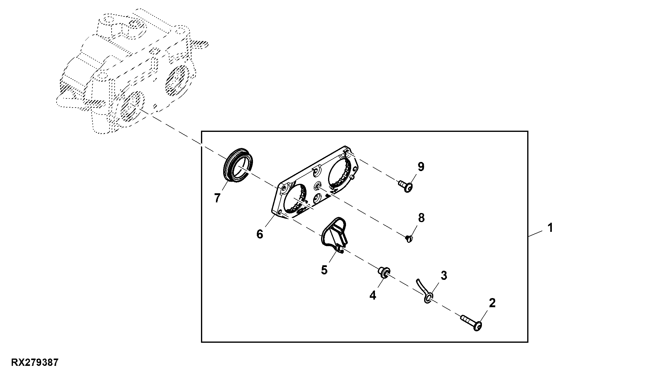 Cover, 3/4” Breakaway Coupler, High Flow Rear SCV