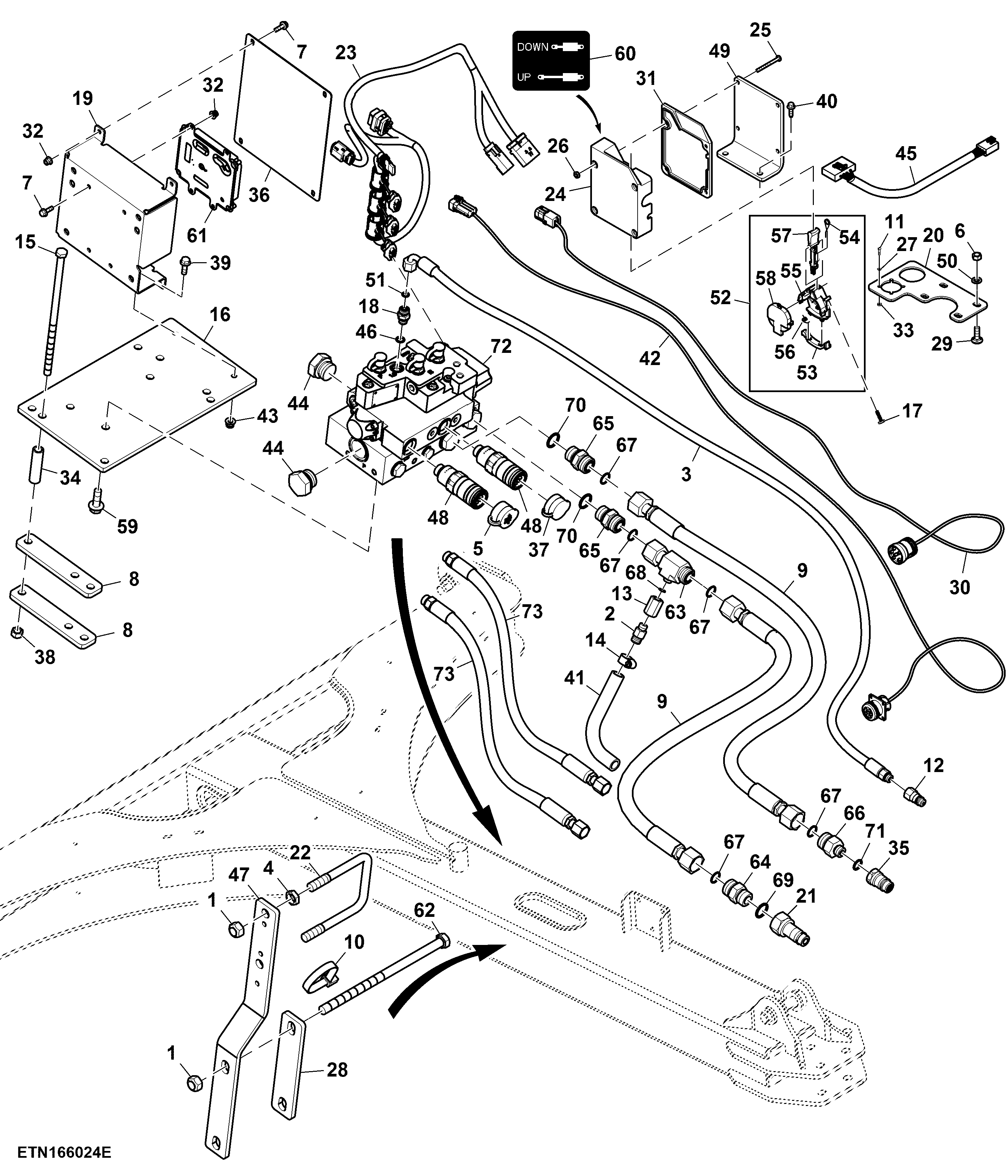 Flow Control Valve and Lines, TruSet™, 5 Section