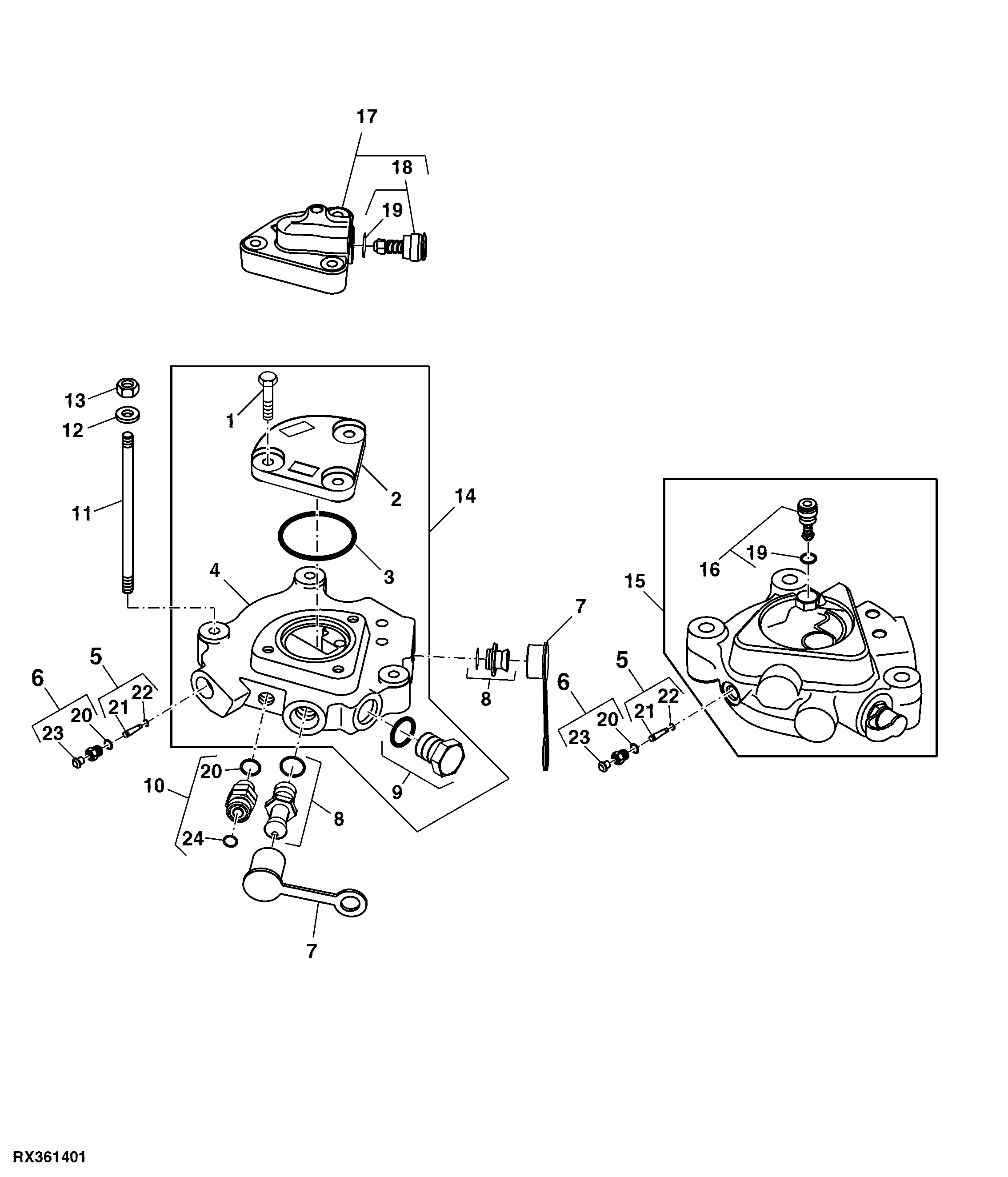End Cover (Selective Control Valve) ( - 012999)