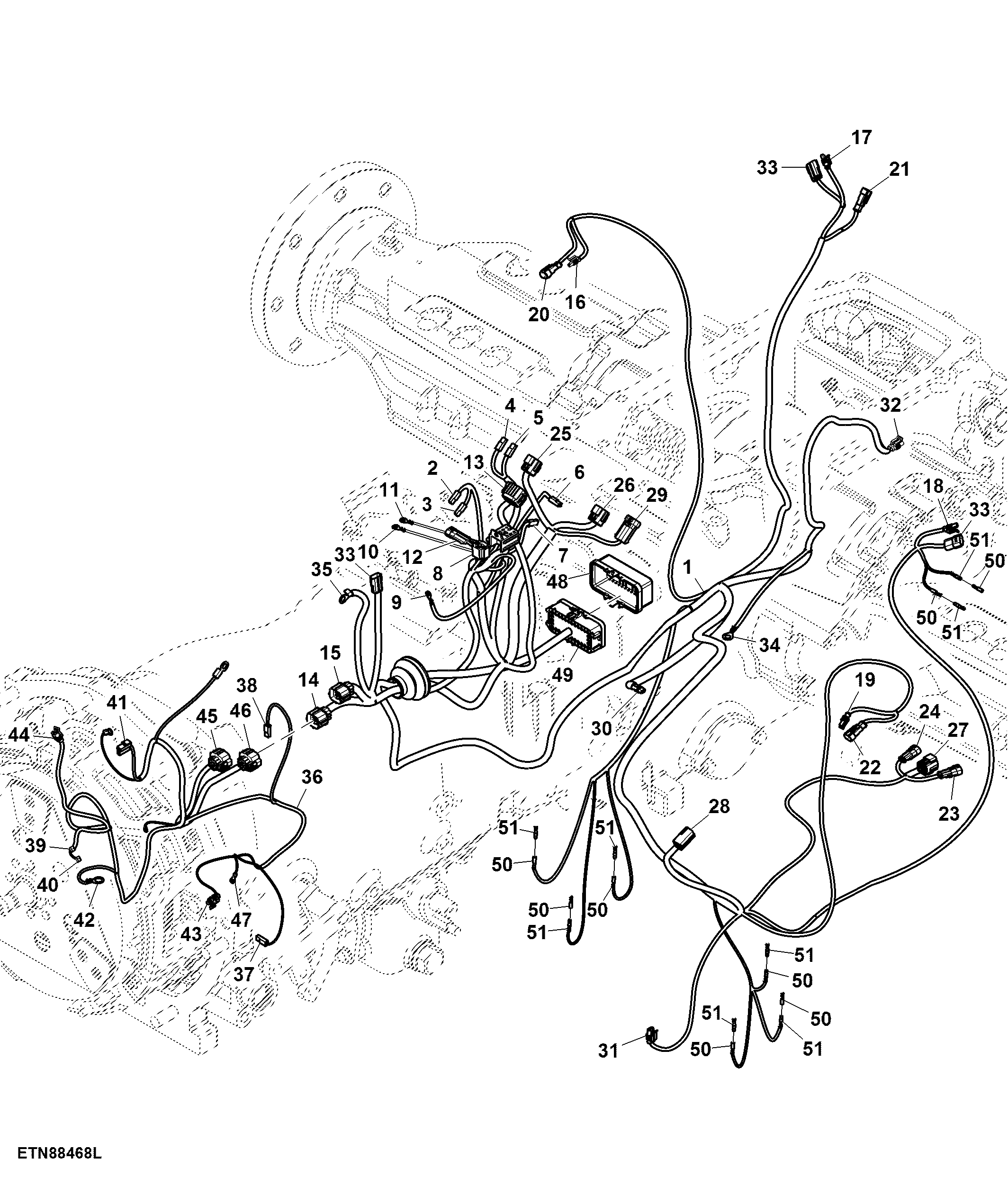 Front and Rear Wiring Harness Connectors (103897 - )