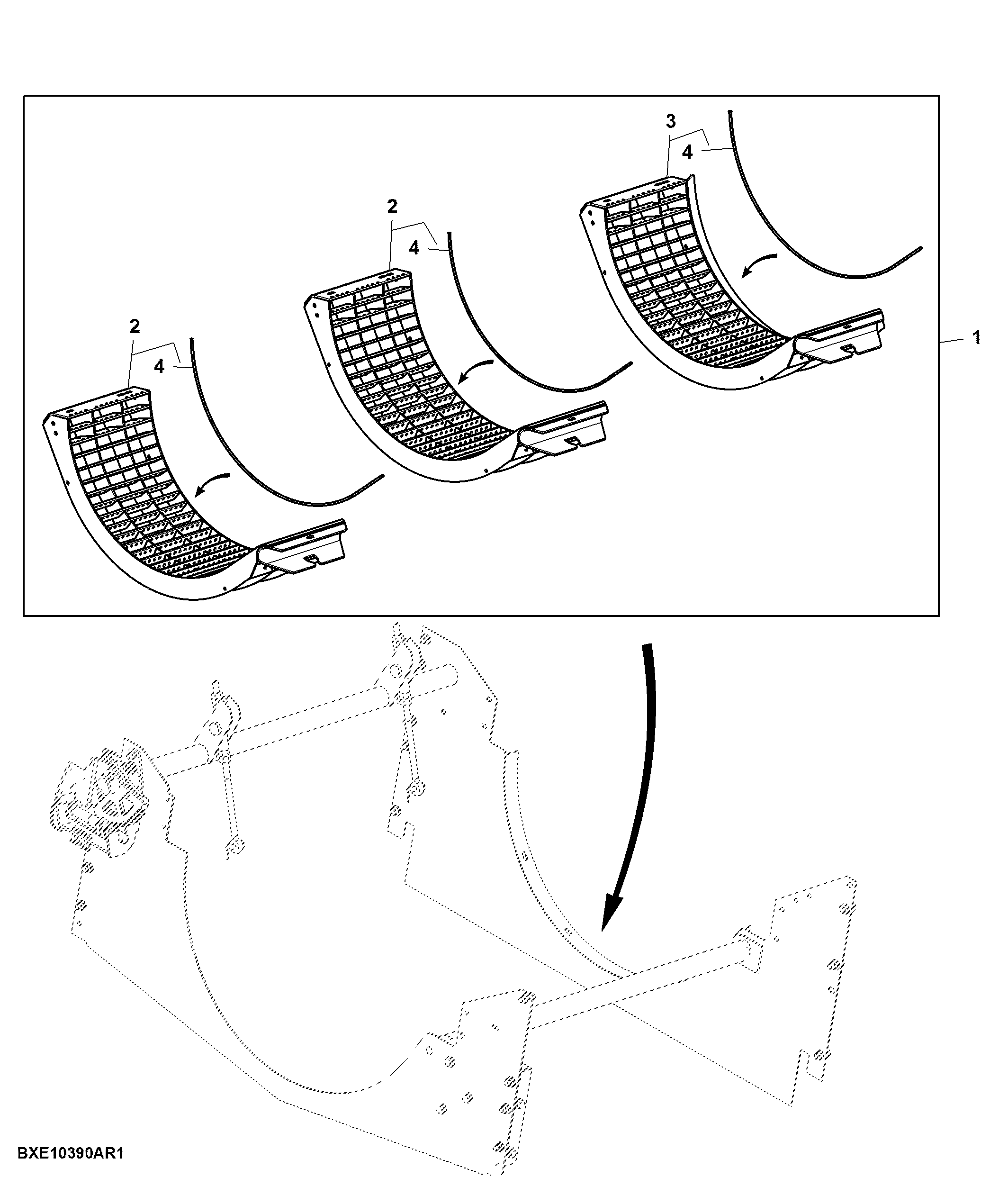 Large Wire Concave, Regular Wear, Attachment