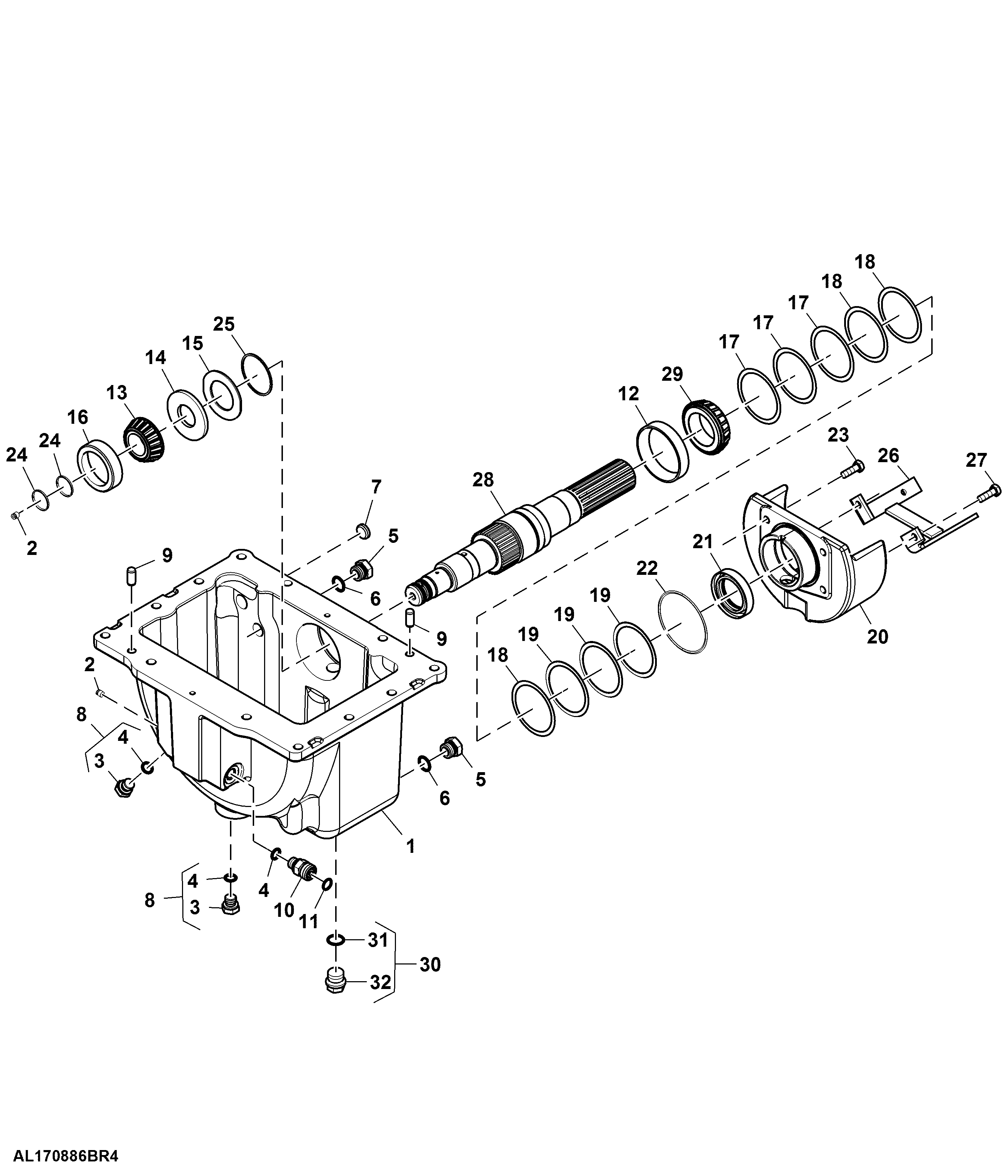 MFWD Housing, PowrQuad™PLUS , 40 km/h (25 mph)