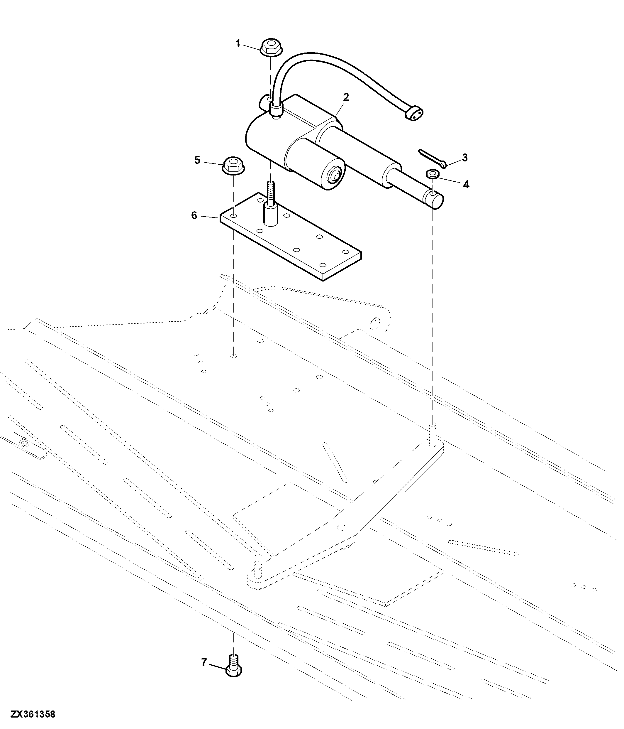 MOTOR FOR ELECTRICALLY ADJUSTABLE STRAW DEFLECTORS (8 VANES)