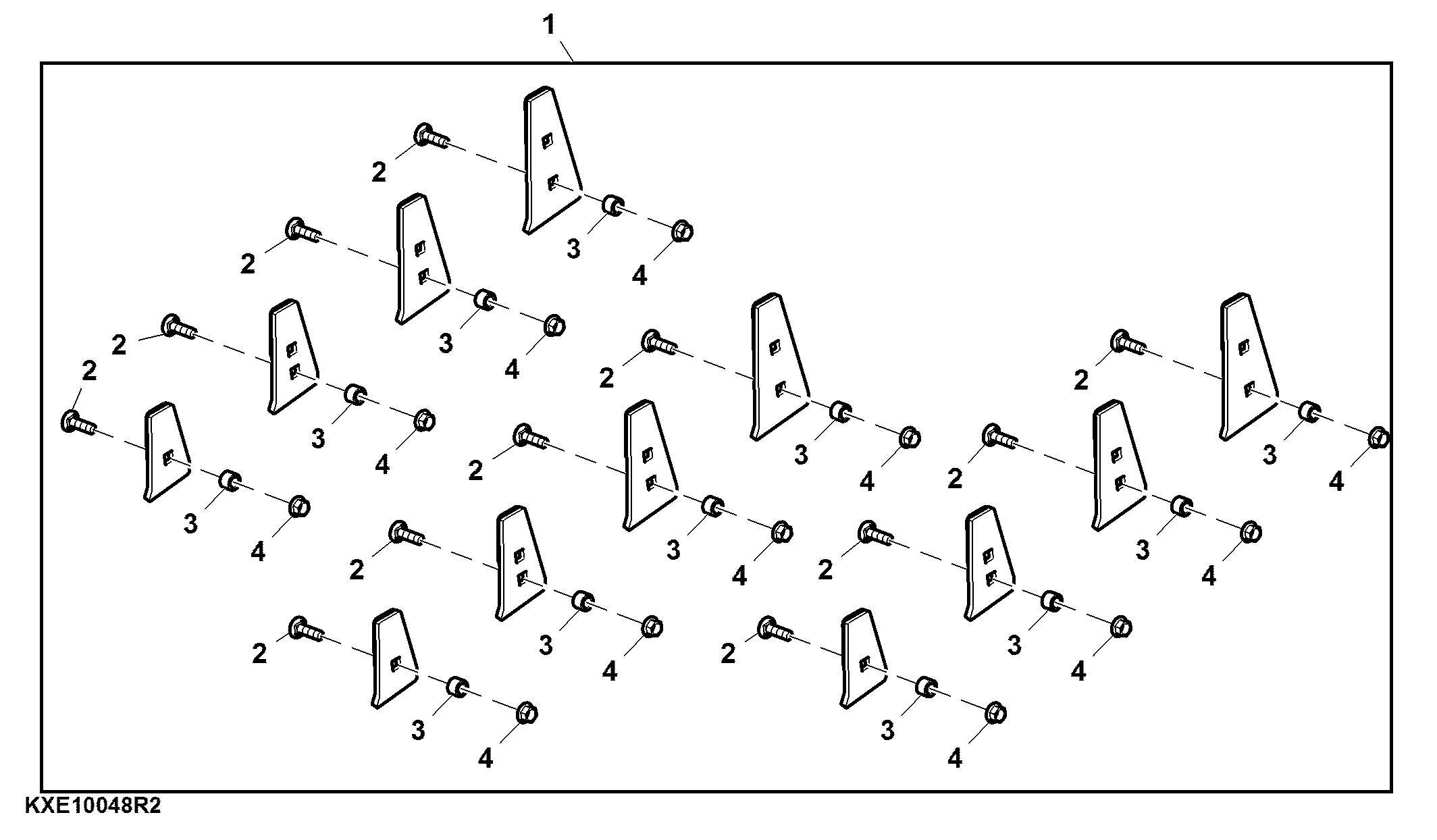 Grain Wear Plates, Variable Stream Rotor, Attachment