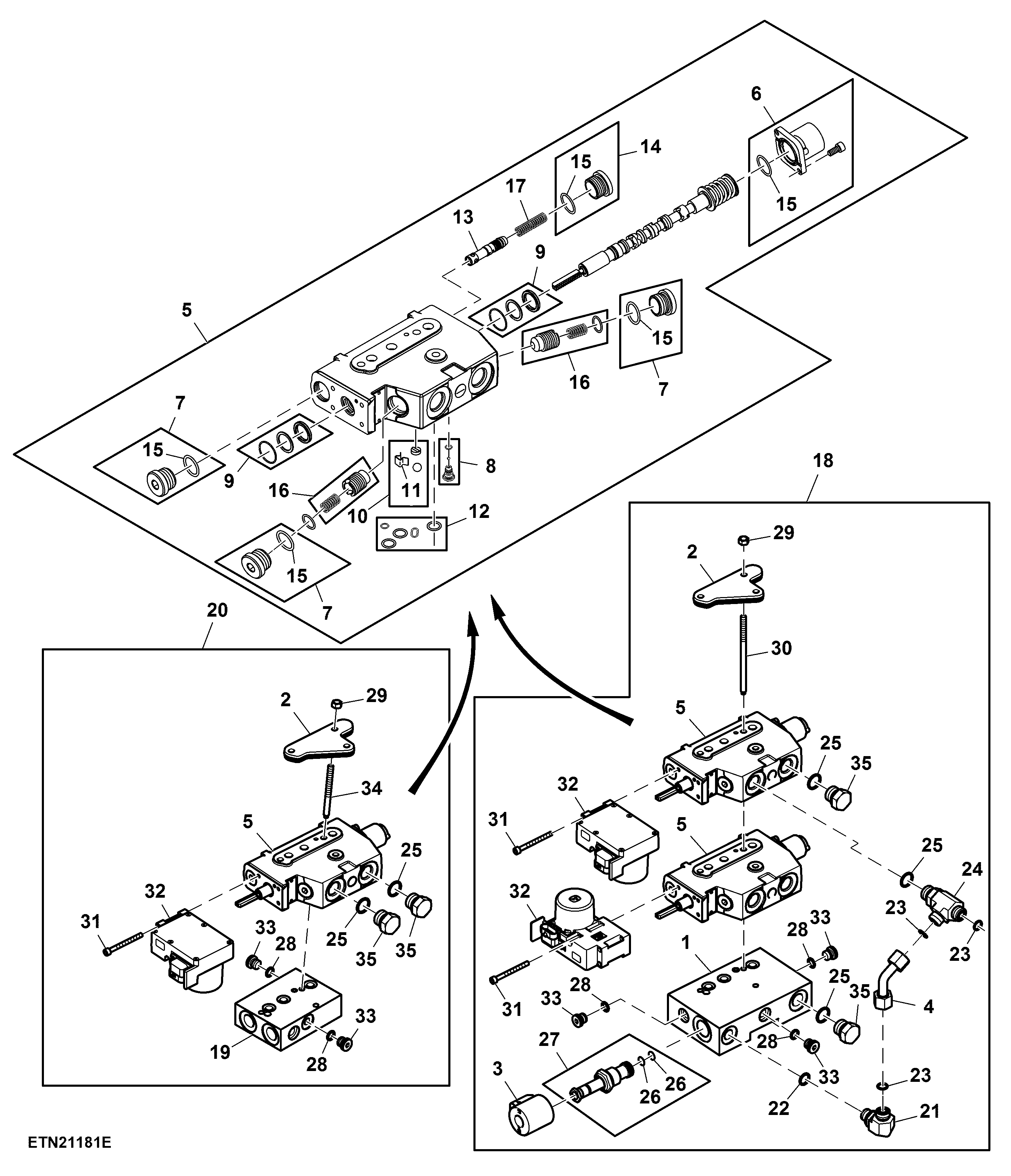 Selective Control Valve, 2 SCV W/O Front PTO