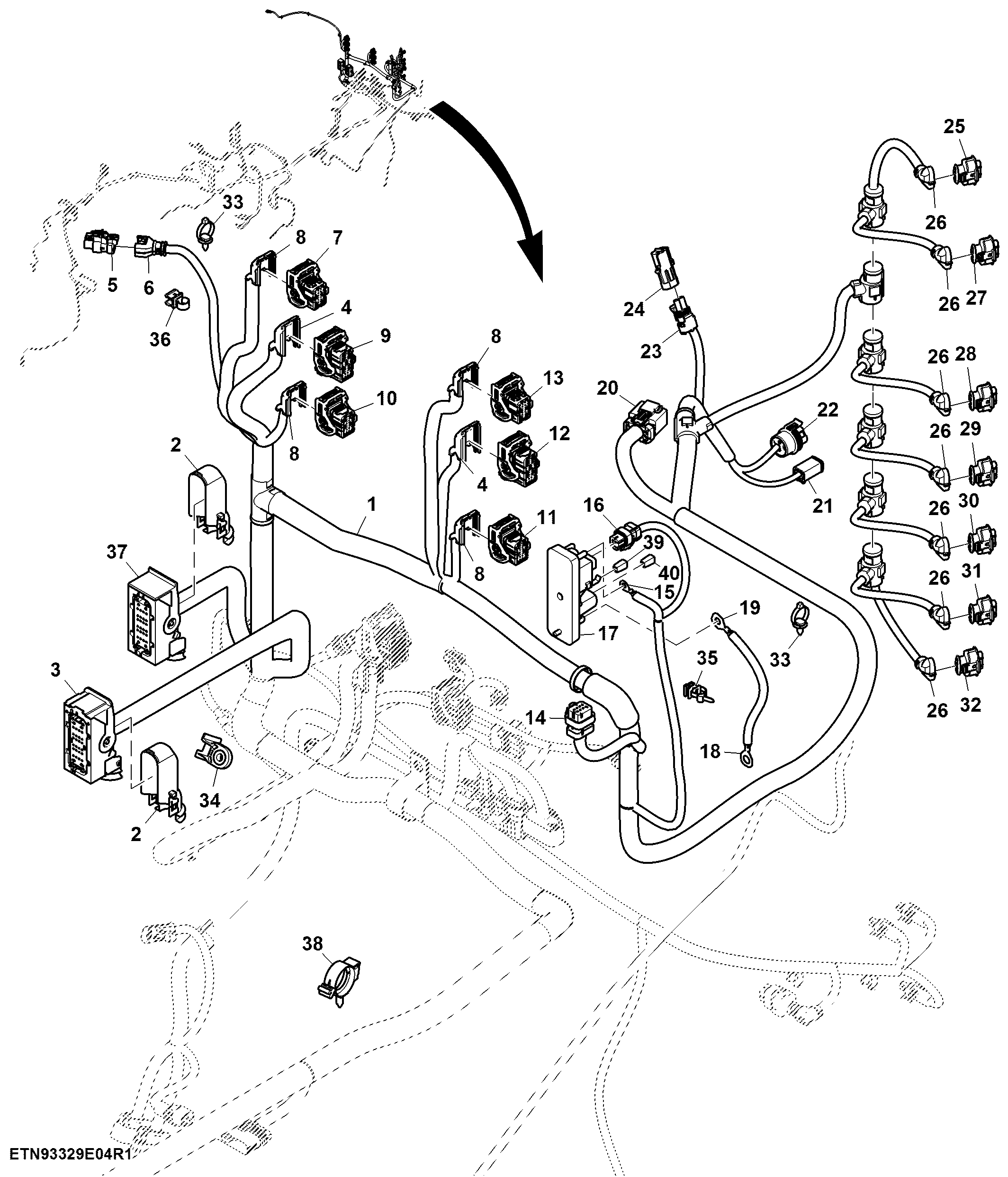 Wiring Harness, Chassis, IT4 Engine (4/4) (914101 - )
