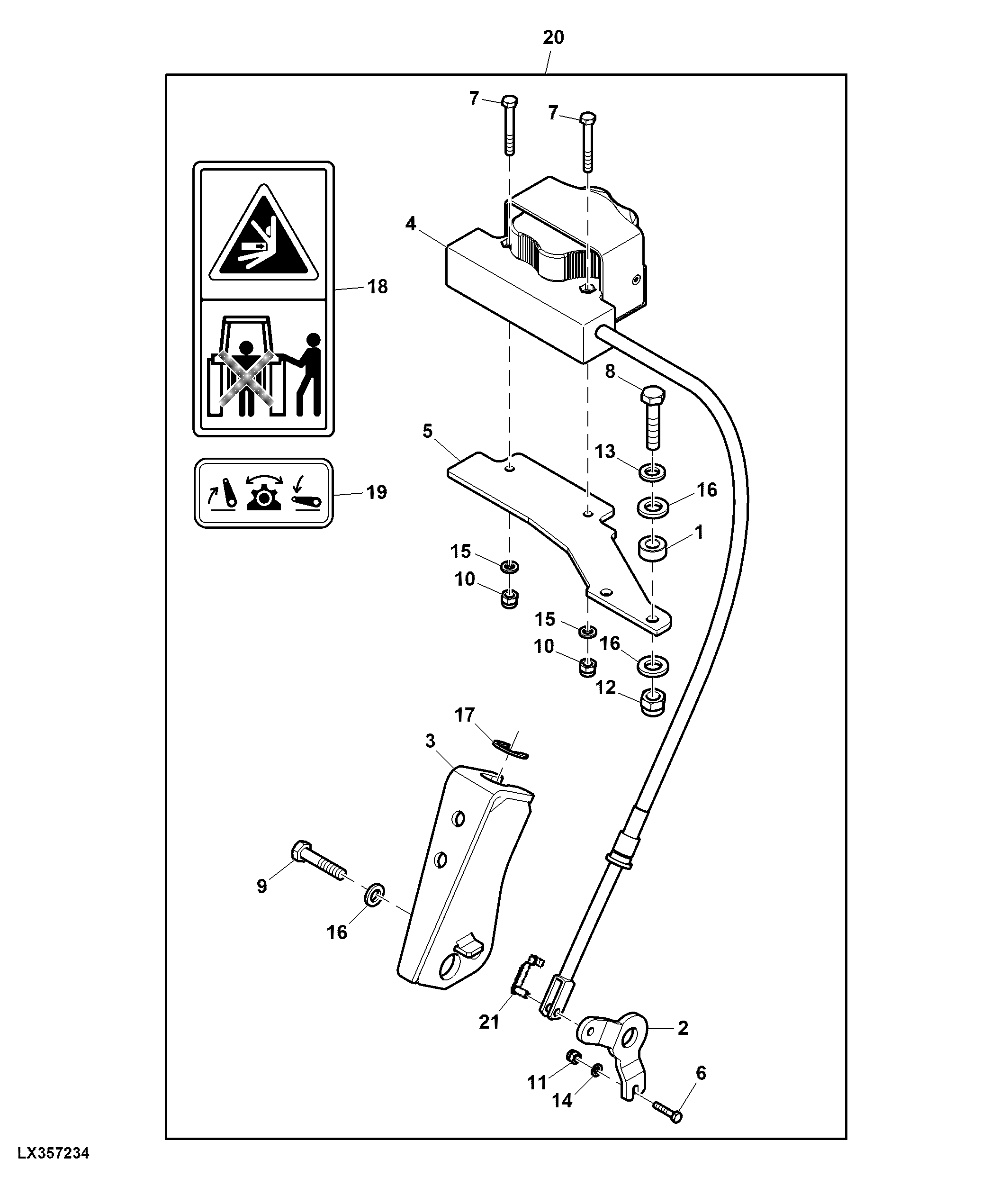 Attachment, Remote Control, Mechanical Rockshaft, Cab