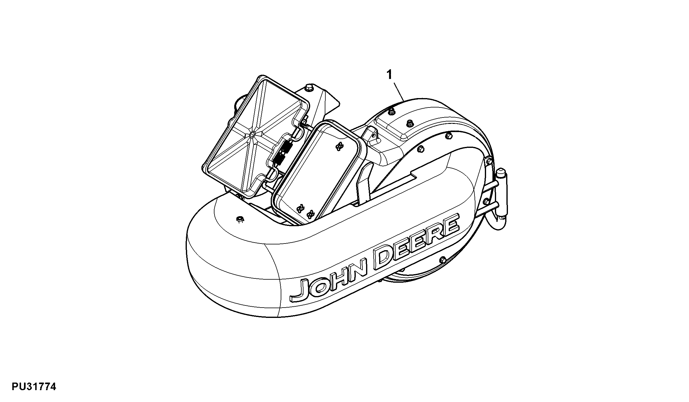 Attachment, Powerflow, 54HC ( - 070000)