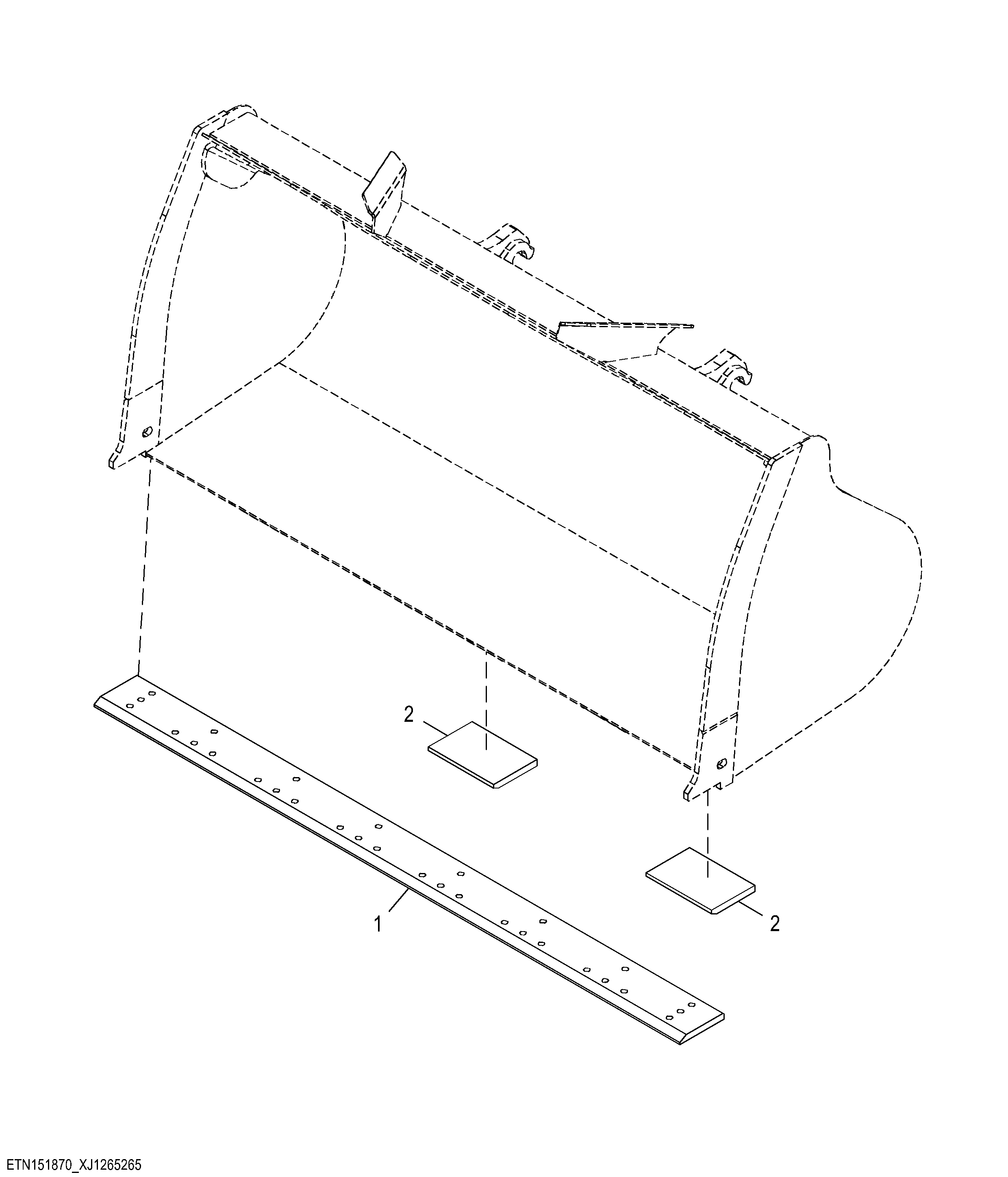 Hi-Vis Coupler Bucket (3.25 yd³)