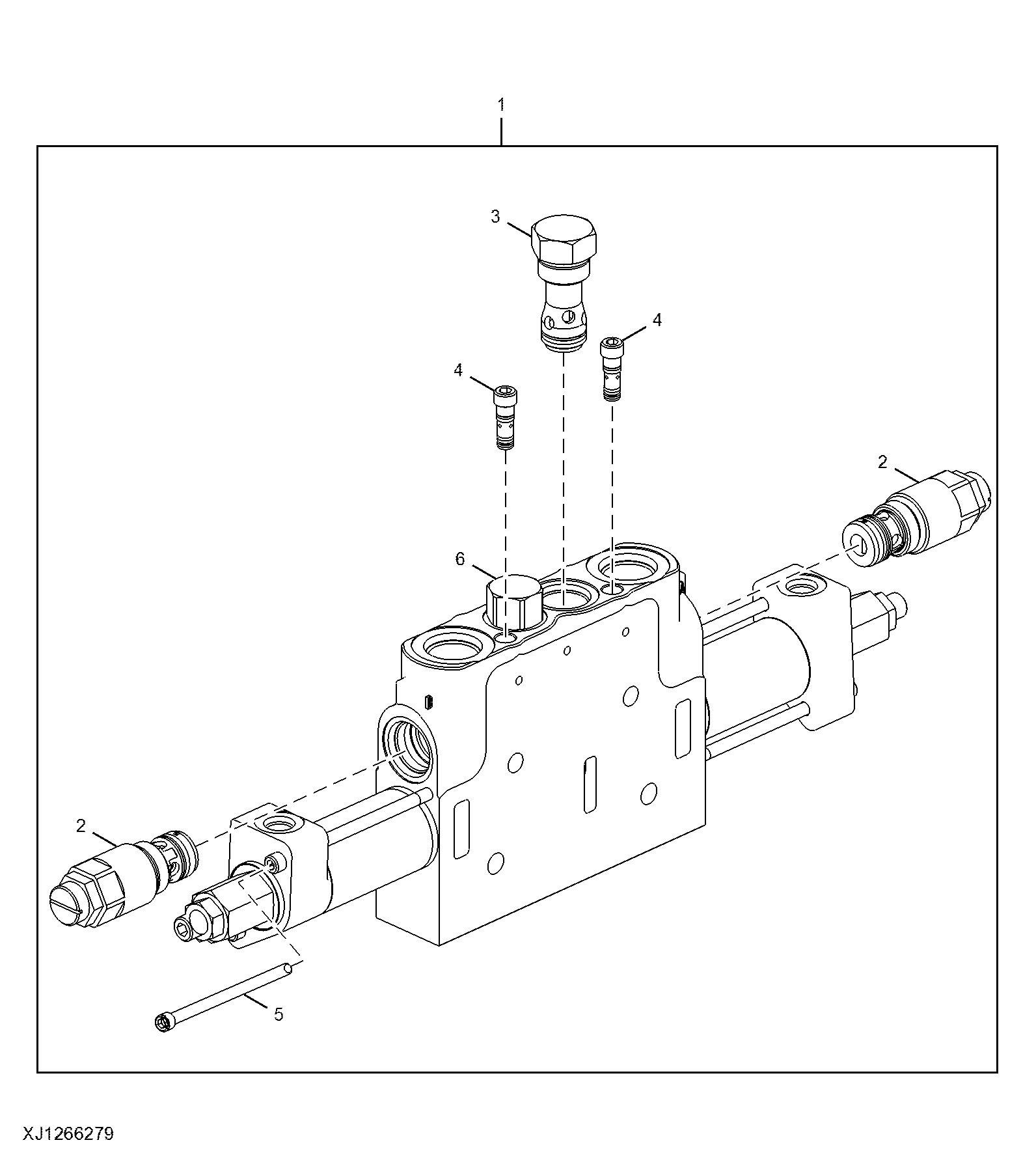 Loader Control Valve, Auxiliary Section, Tool Carrier