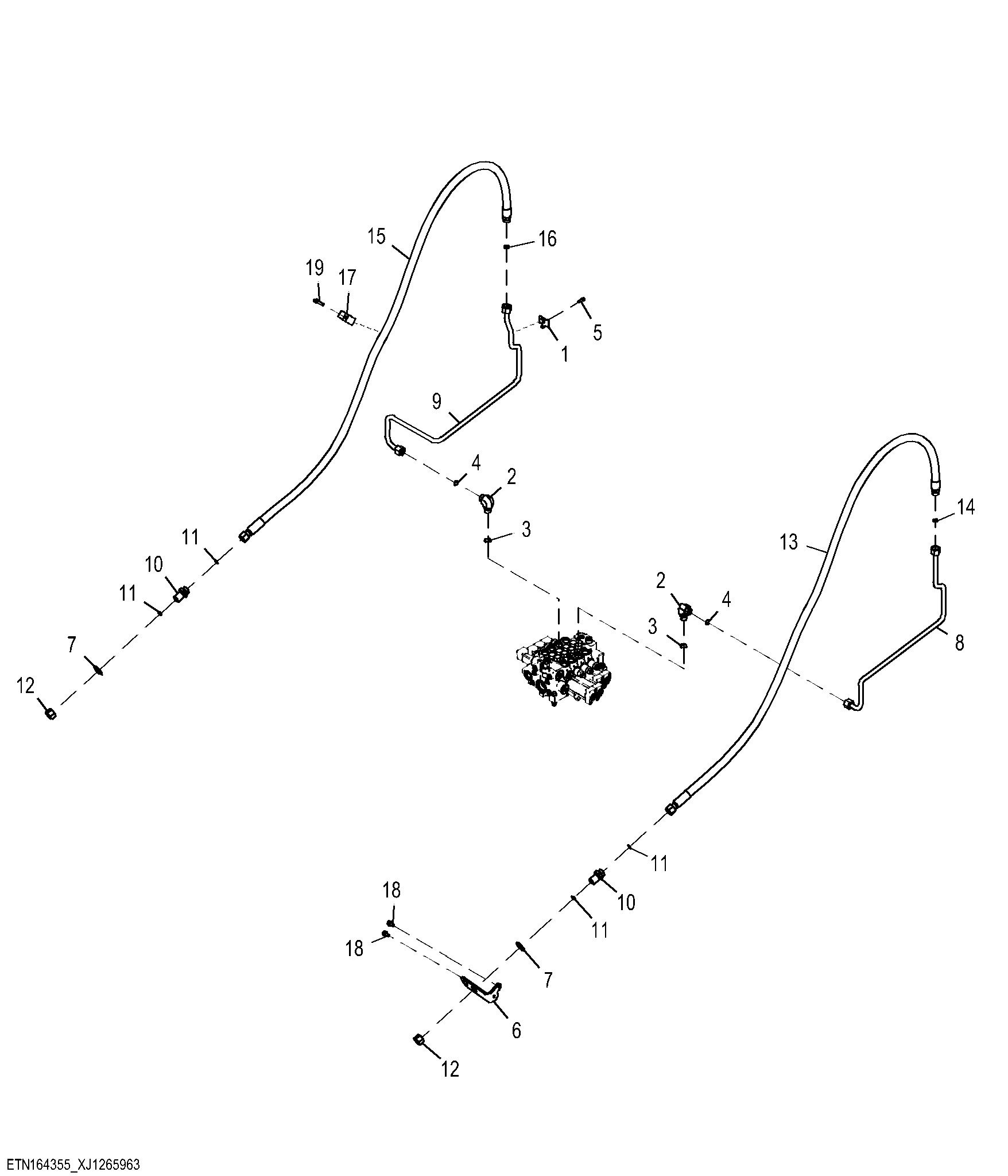 Three Function Hydraulic Lines, High Lift Z-Bar (1 of 3)