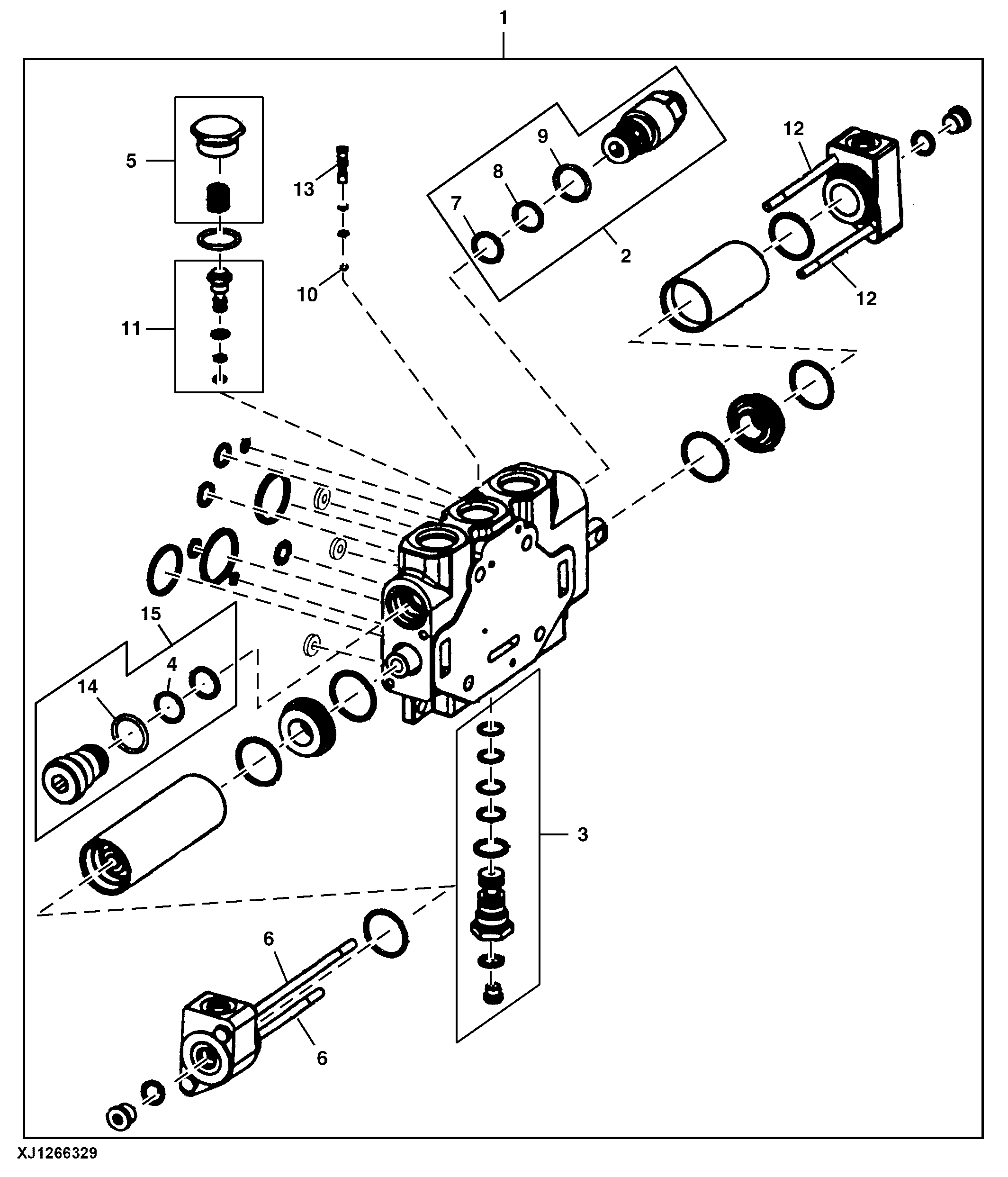 Loader Control Valve, Boom Section, Z-Bar ( - 705367)