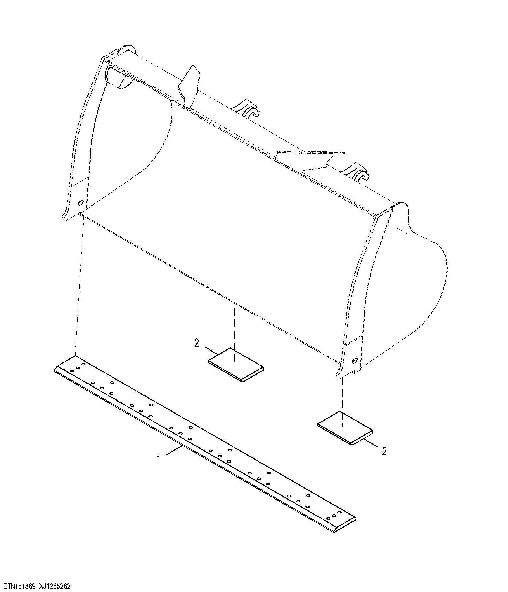 Hi-Vis Coupler Bucket (2.75 yd³)