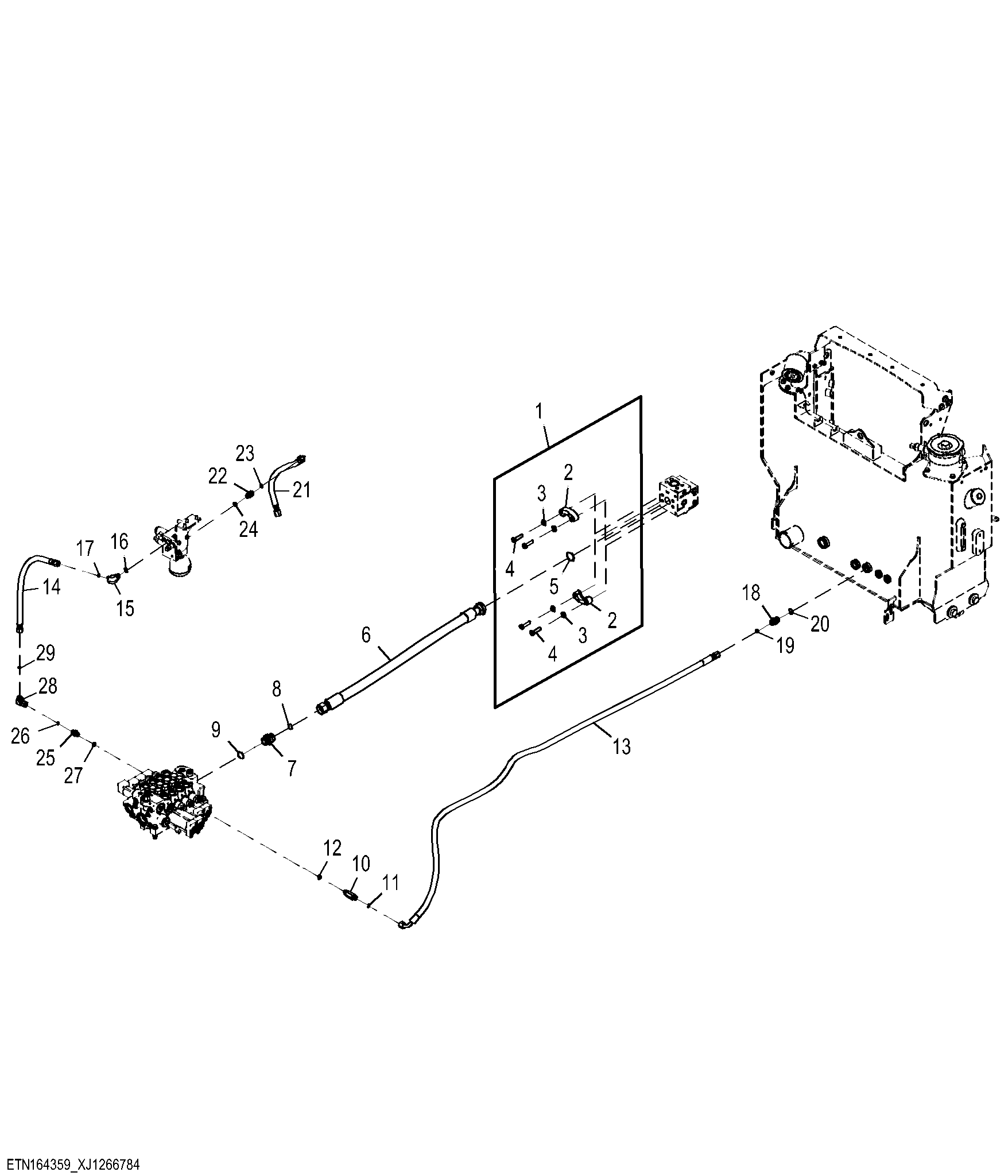 Three Function Hydraulic Lines, High Lift Plus Z-Bar (3 of 3) ( - 15417)