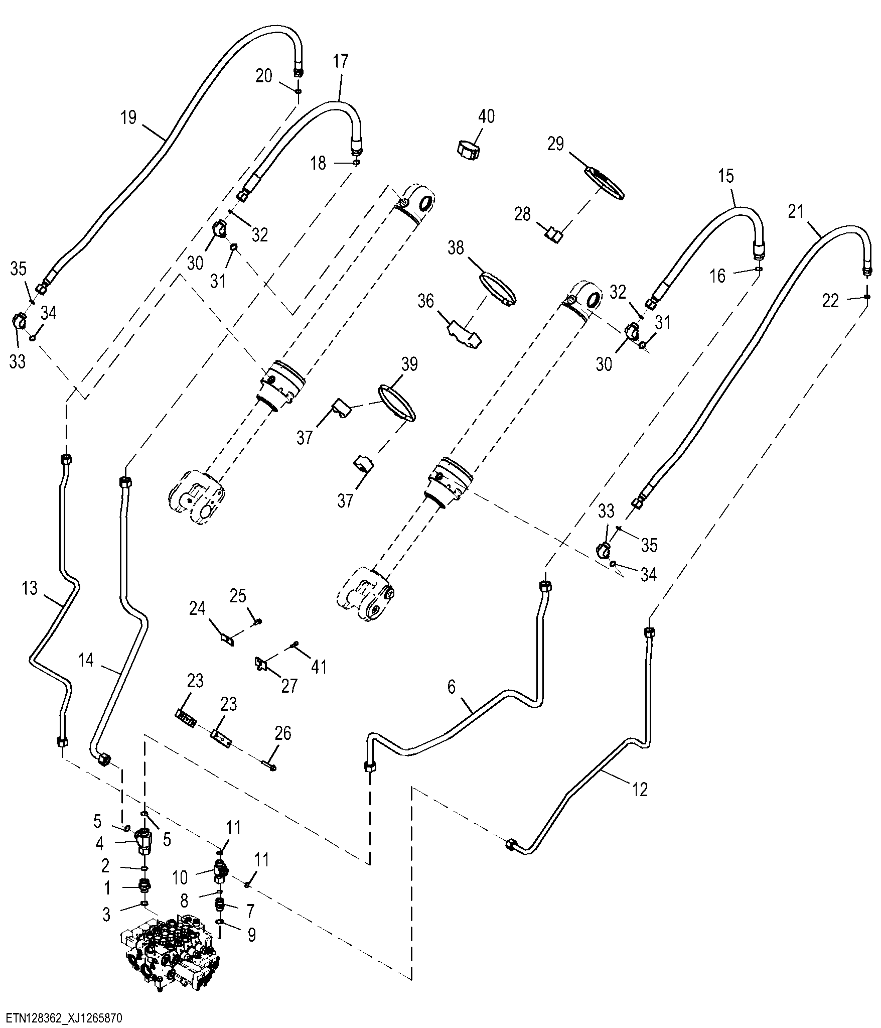 Four Function Plumbing,Tool Carrier Linkage (1 of 3) ( - 15417)