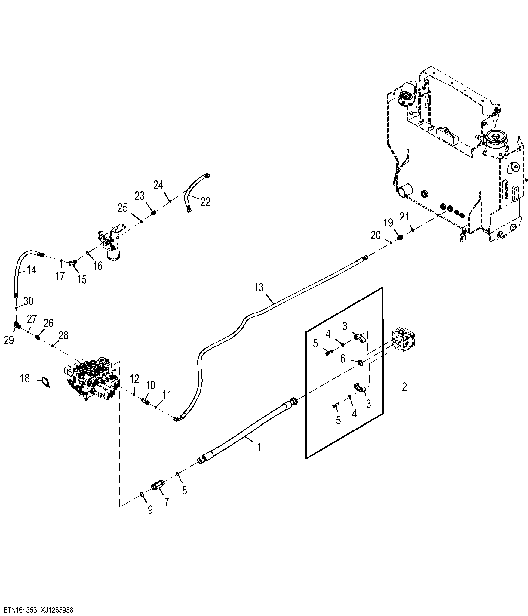 Two Function Hydraulic Lines, High Lift Z-Bar (2 of 2)