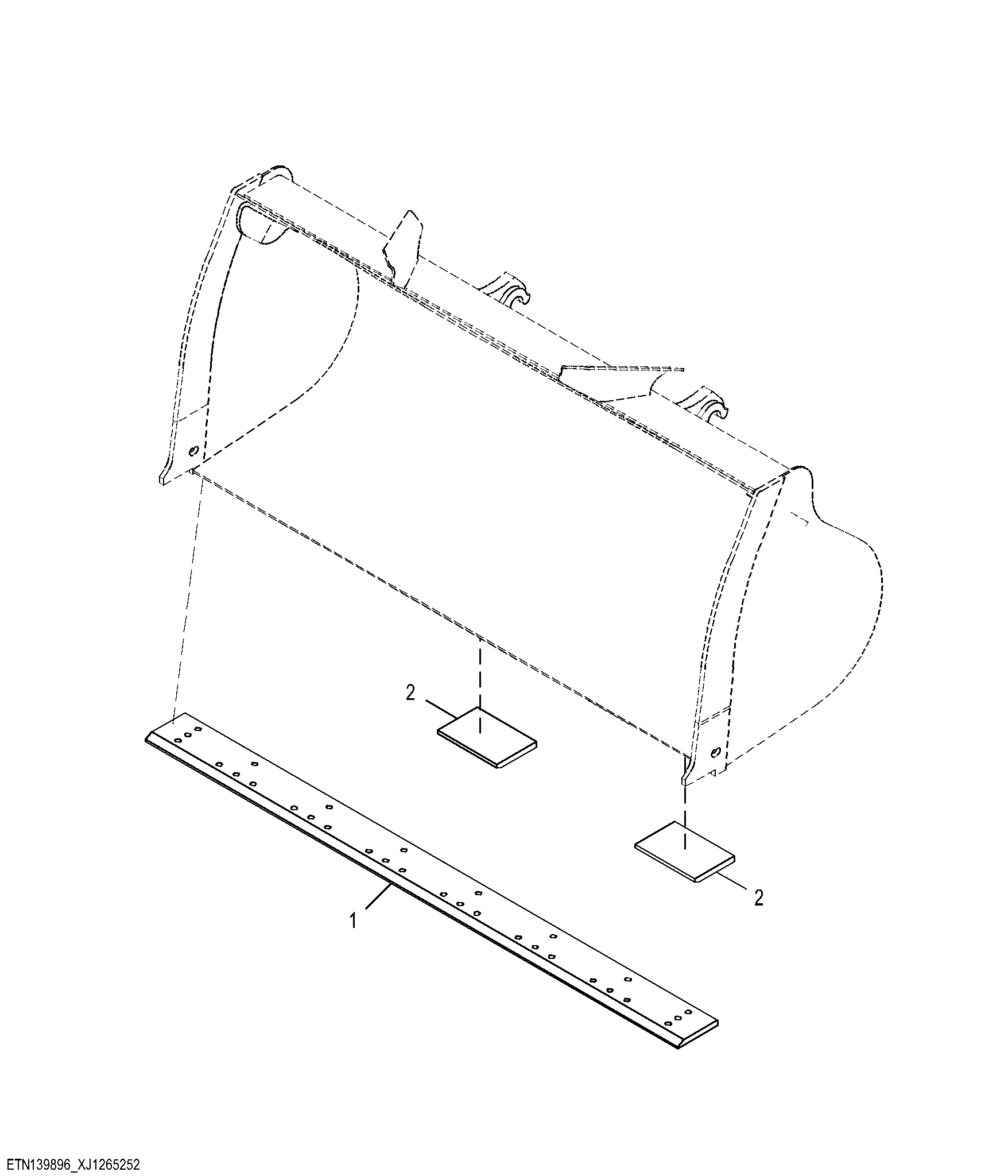 Hi-Vis Coupler Bucket (3.0 yd³)