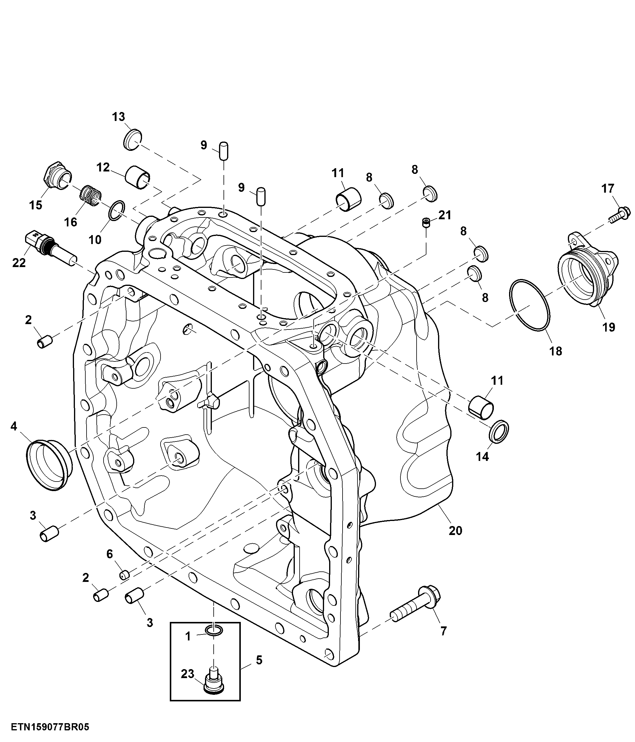 MFWD Transmission Housing, W/ Adjustable Ratio