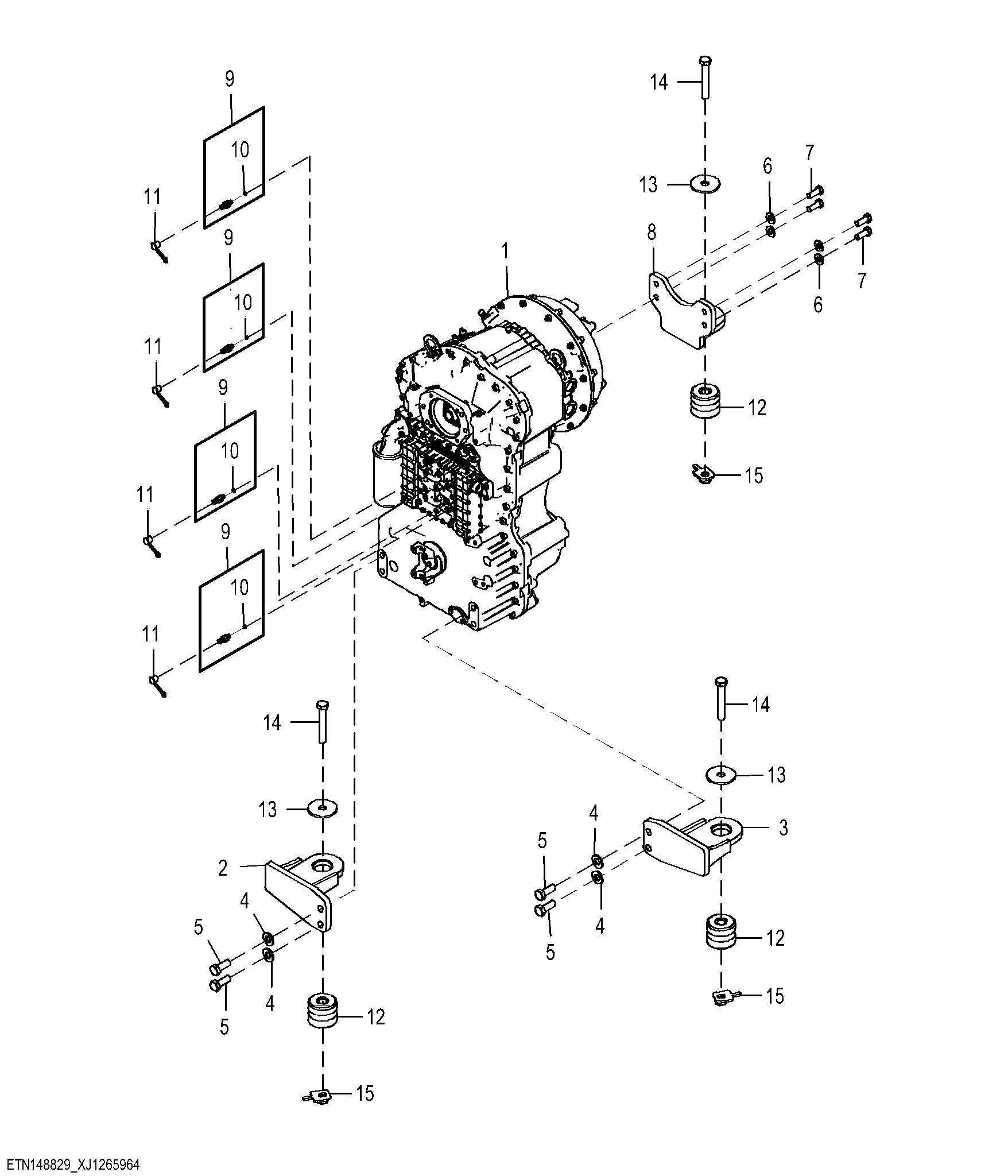 Transmission without Lockup Torque Converter ( - 15417)
