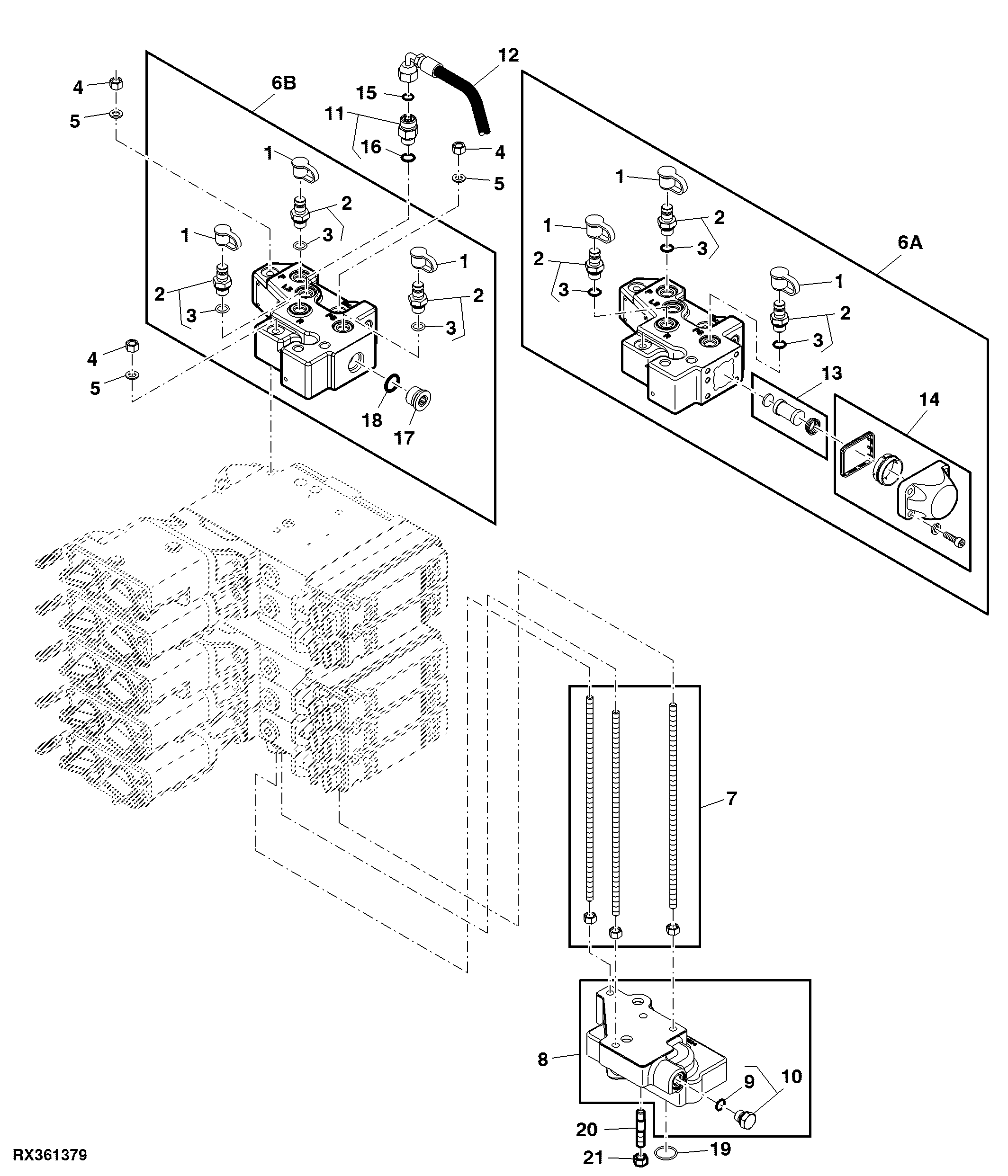 Selective Control Valve Top Cover And Manifold