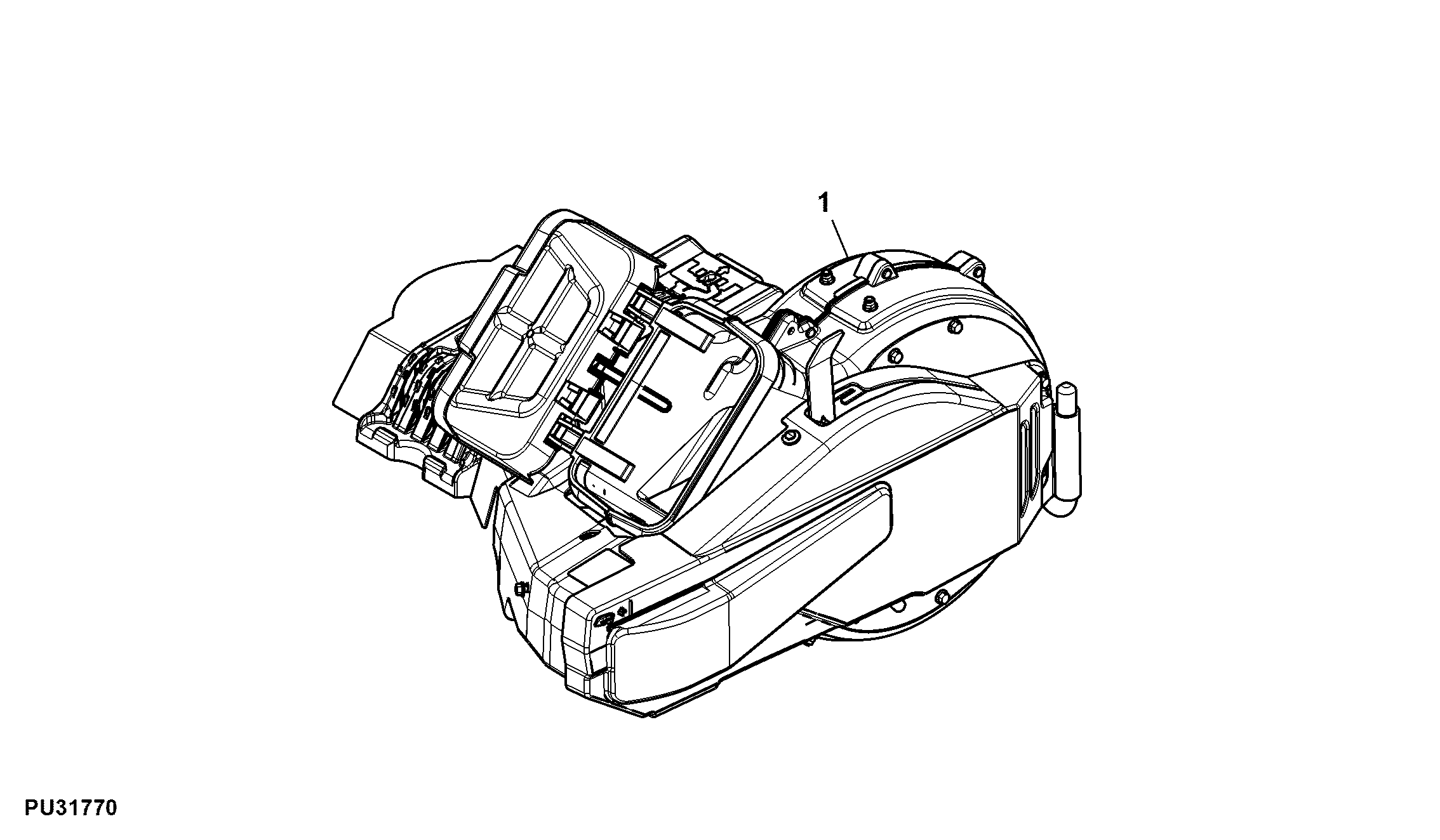 Attachment, Powerflow, 54HC inch, (1/3) (070001 - )