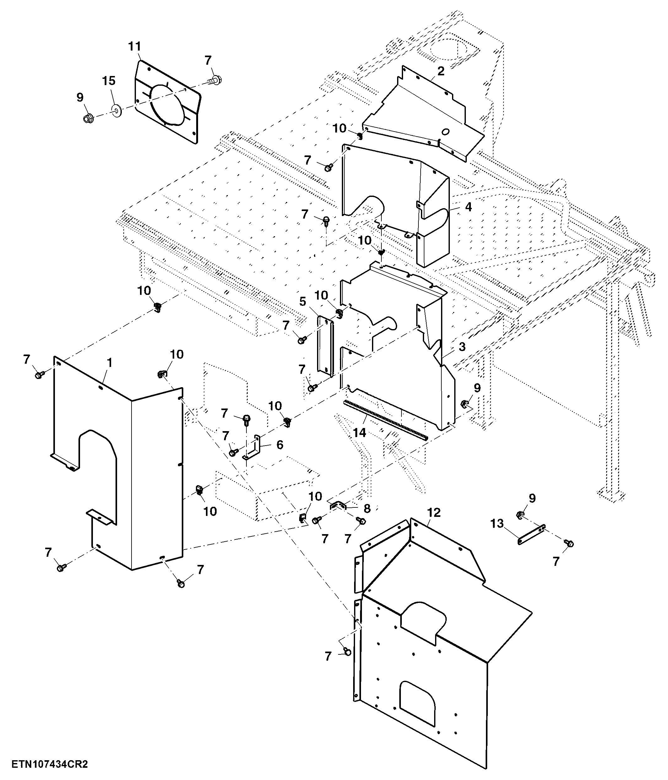 Deflector / Covers, 9 L, Tier 2 ( - 775000)
