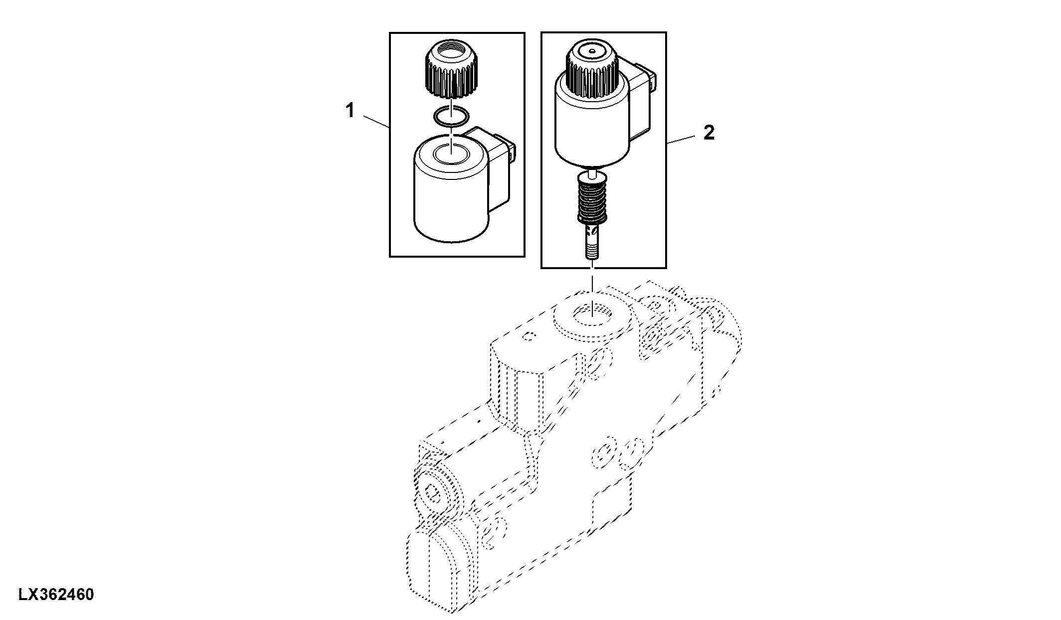 Solenoid and Repair Kit, Flange, Electronic Distributor