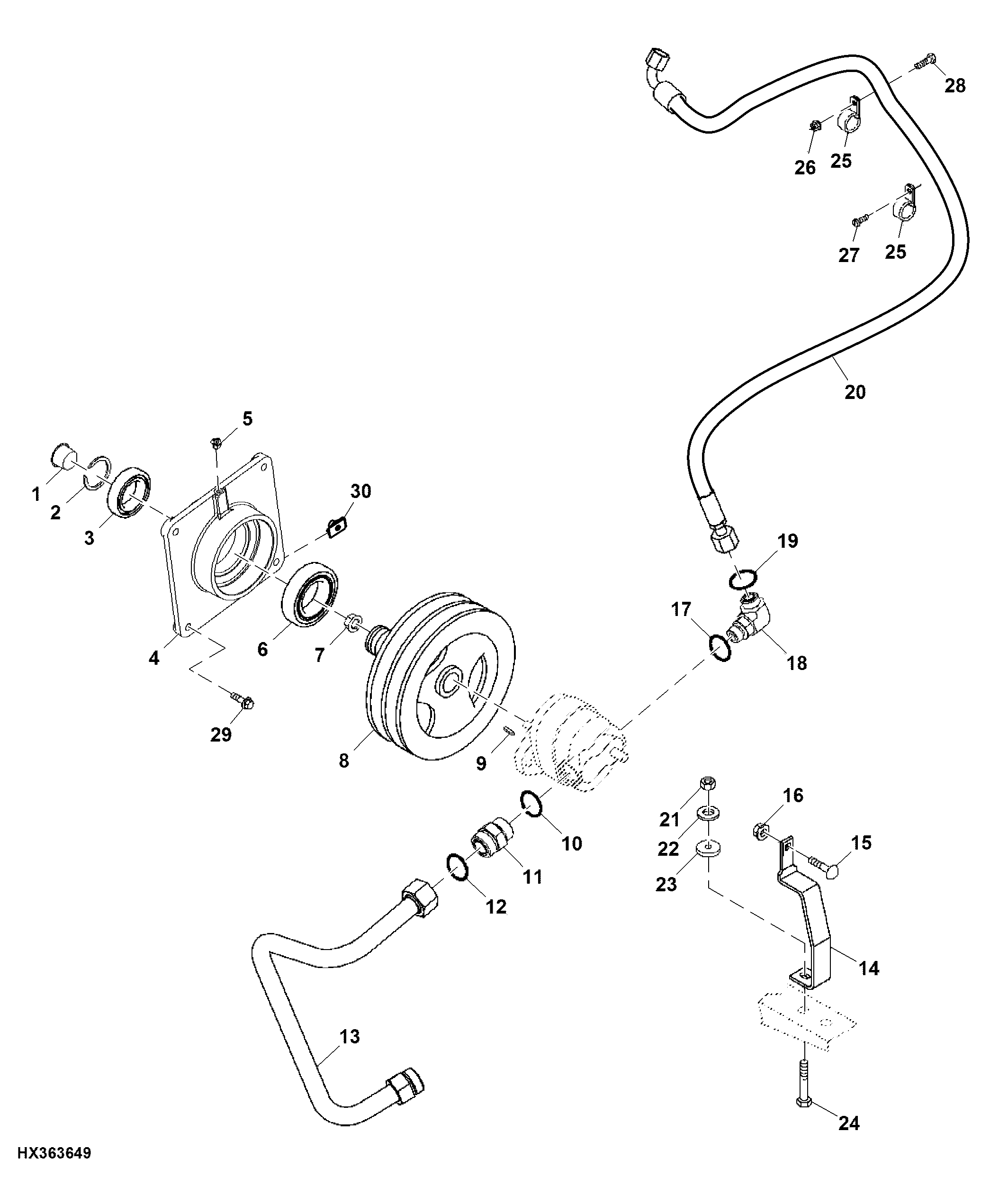 Reel / Belt Pickup Pump Mounting and Sheave