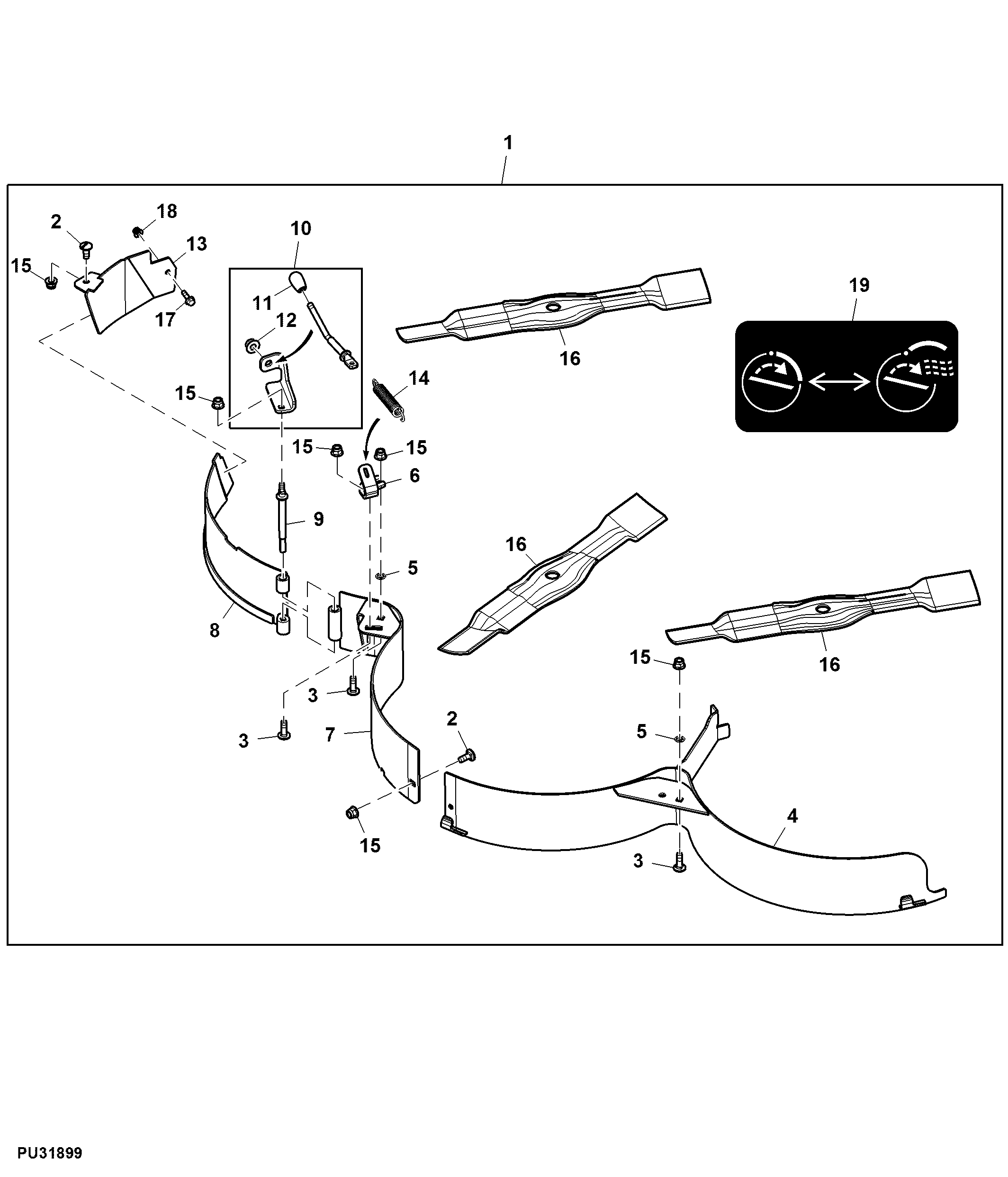 Grass Mulch Control Kit, 54A inch (110001 - )