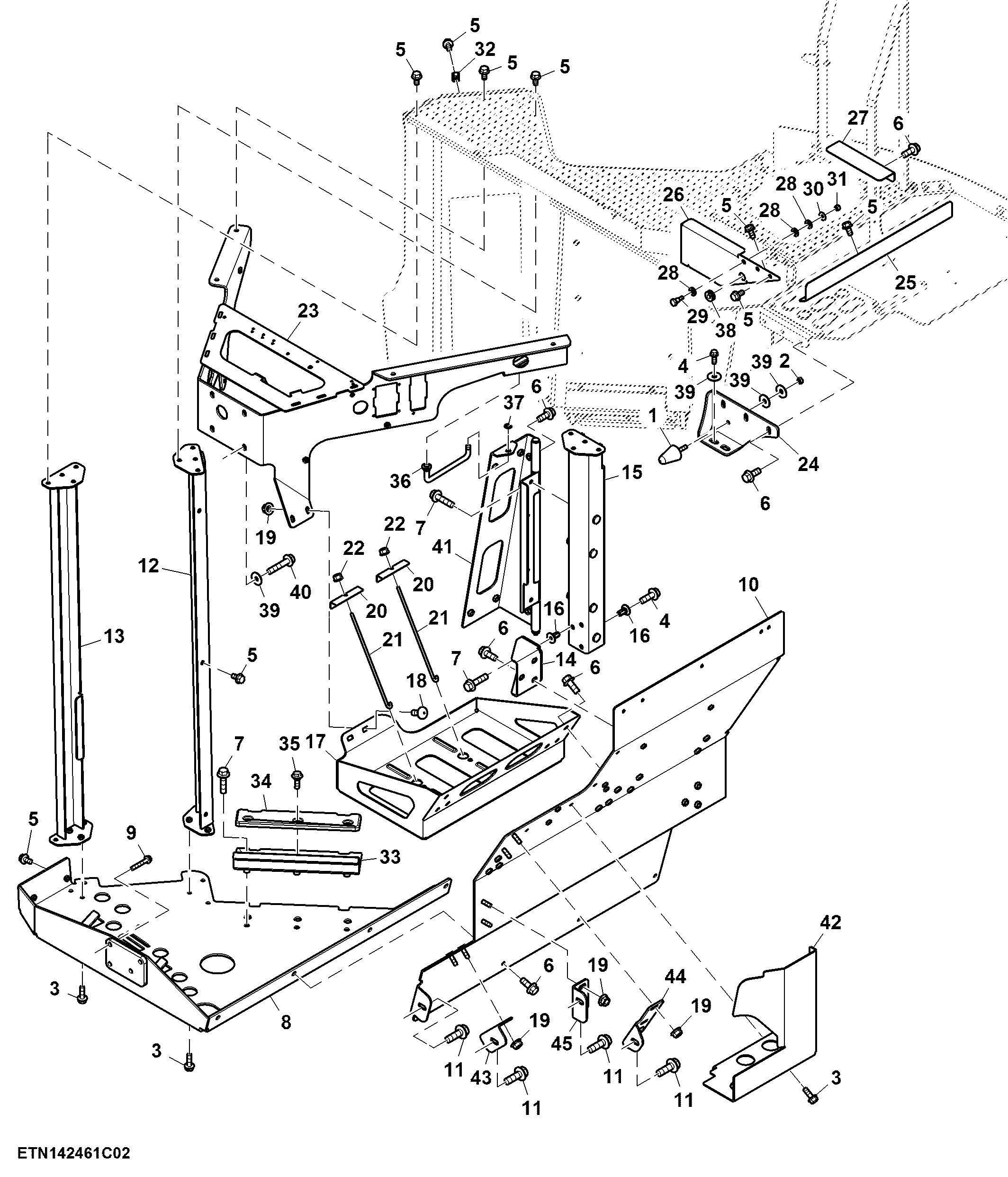 Step, LH, Platform, T2 Engine (2/2) ( - 800204)