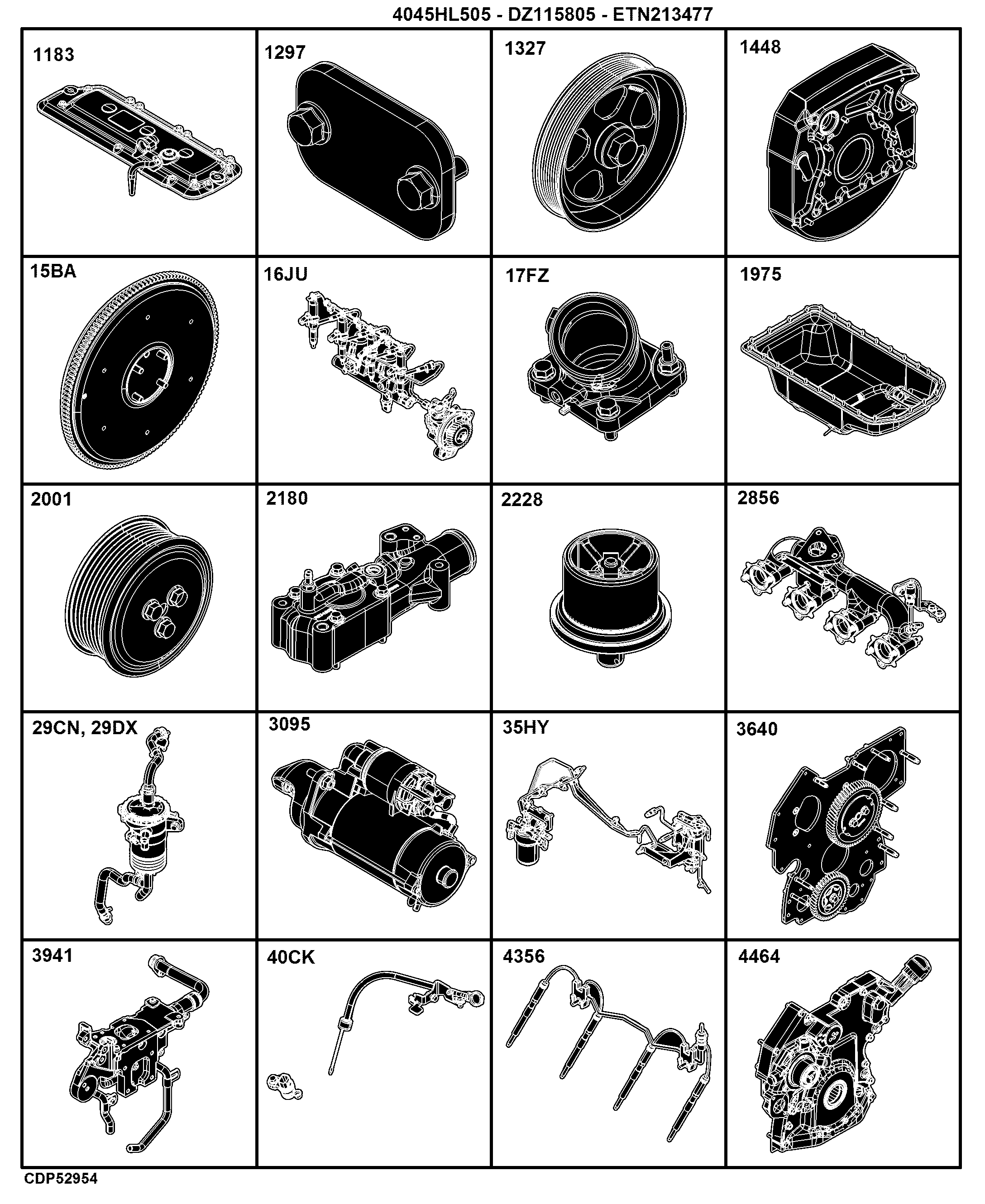 E3 Diesel Engine 4045HL505-DZ115805-ETN213477