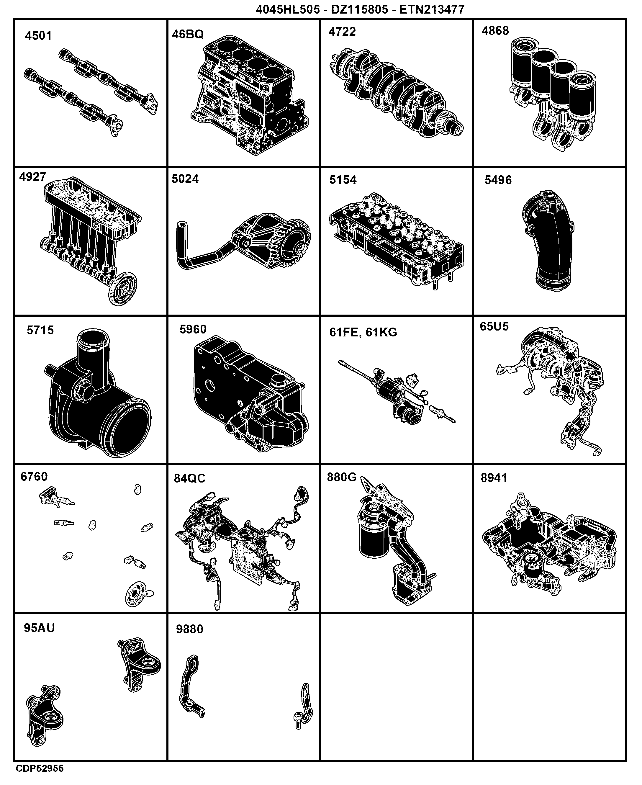 E3 Diesel Engine 4045HL505-DZ115805-ETN213477