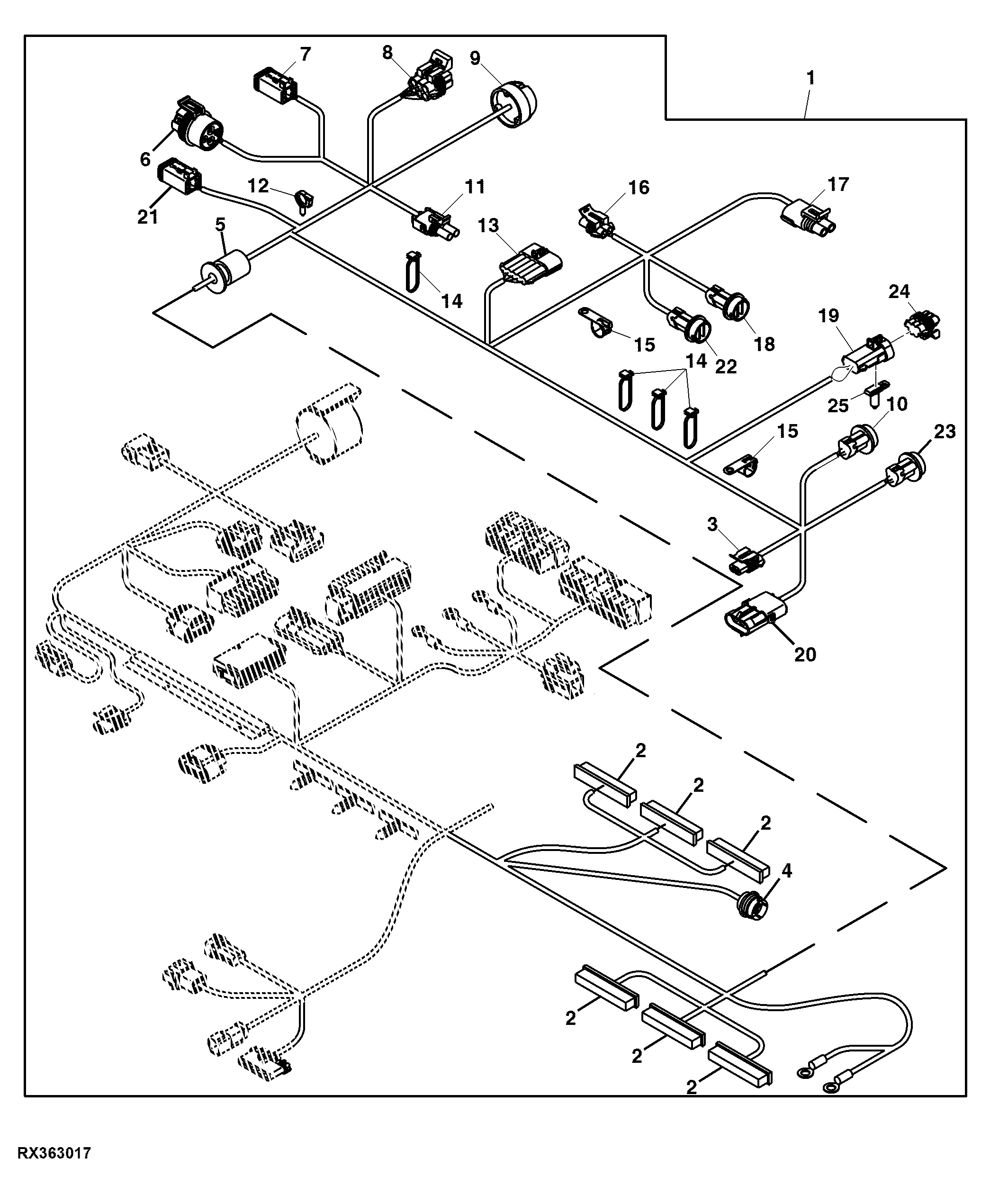 Cab Wiring Harness Connectors, PQT, 30-50K, For North America (2/3)