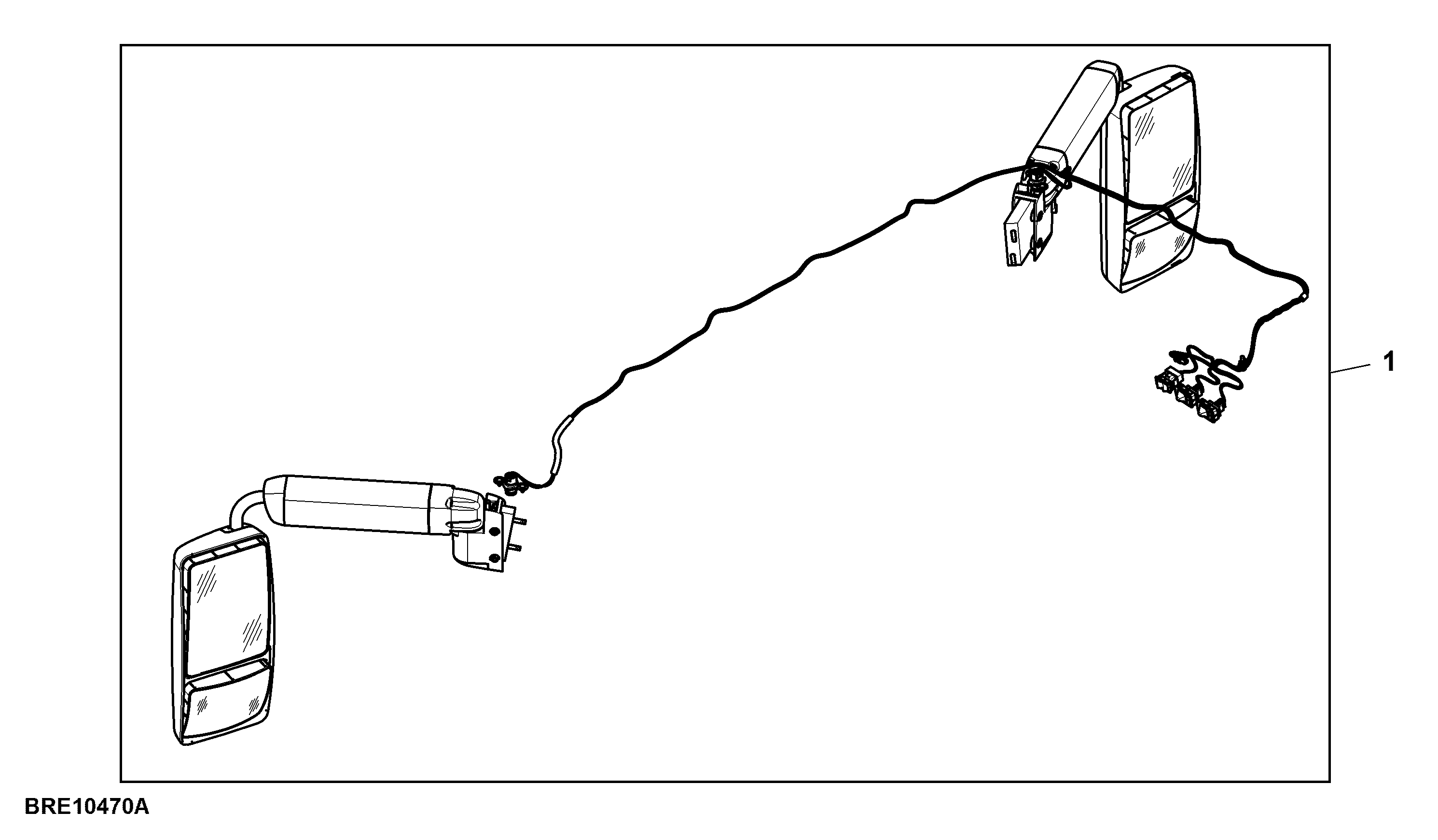 Attachment, Mirror, Power Telescoping