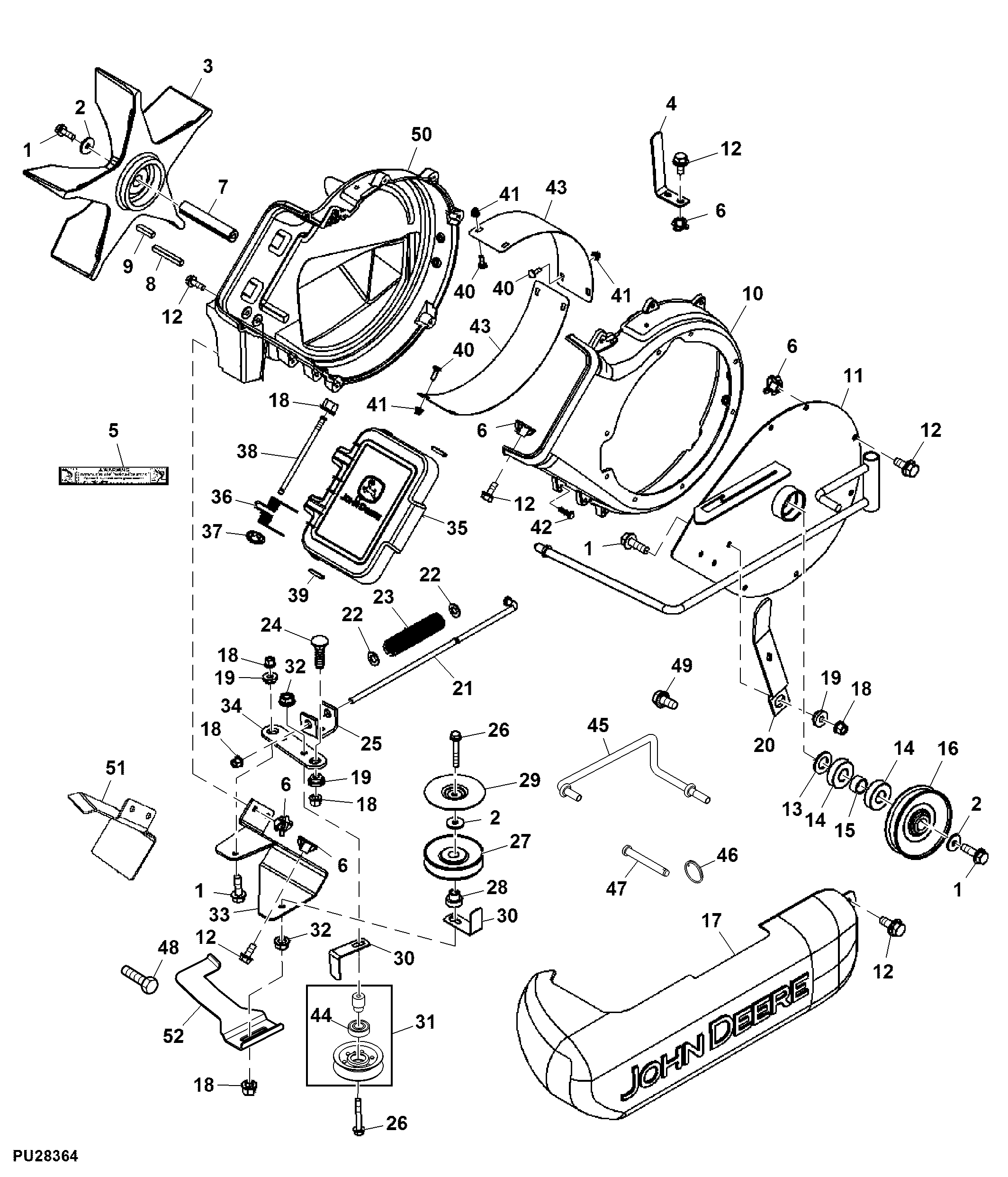 Blower Housing, 48C inch (Not for Canada and USA)