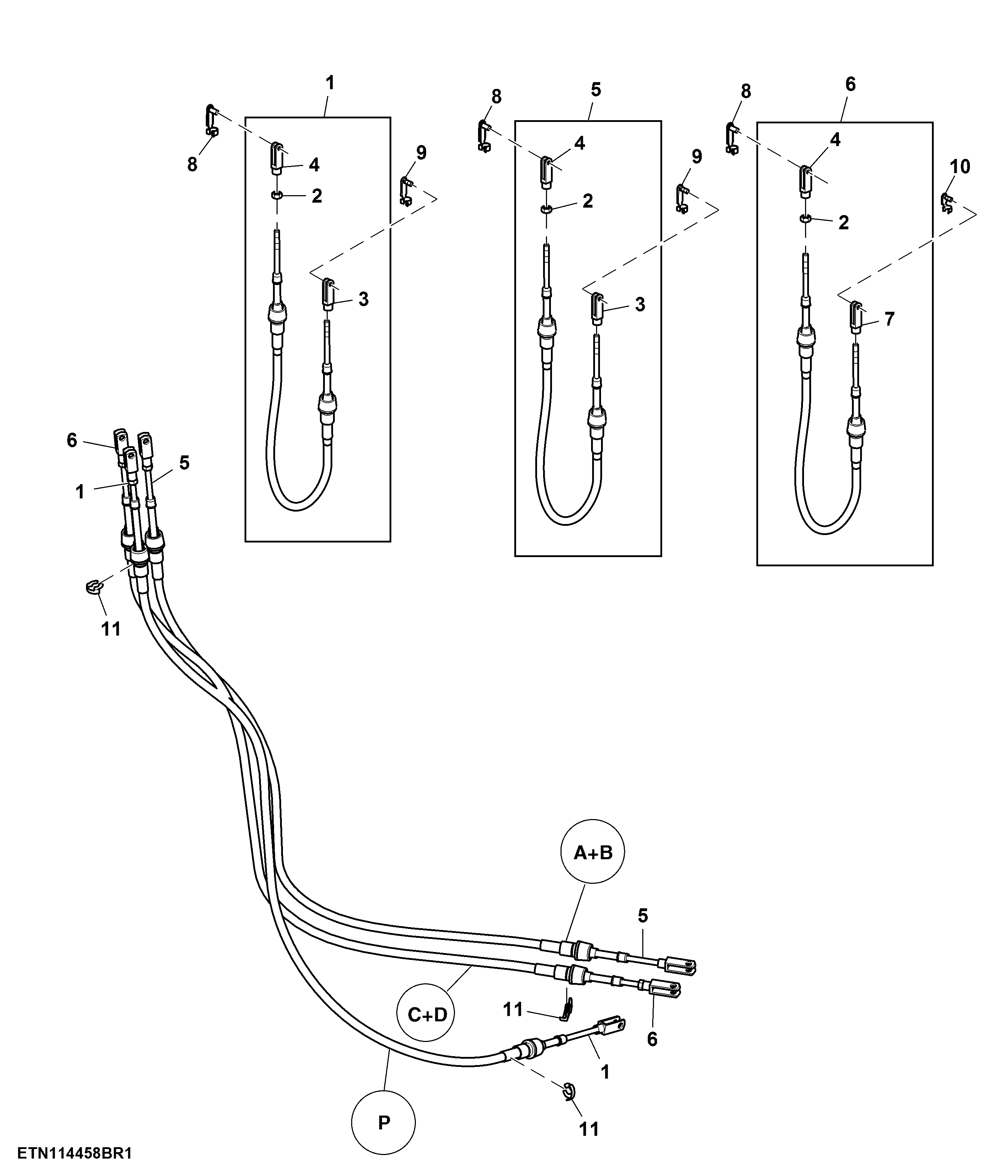 Bowden Cables, 4-Range Shift, Park Lock, PowrQuad™ PLUS, AutoQuad™ PLUS