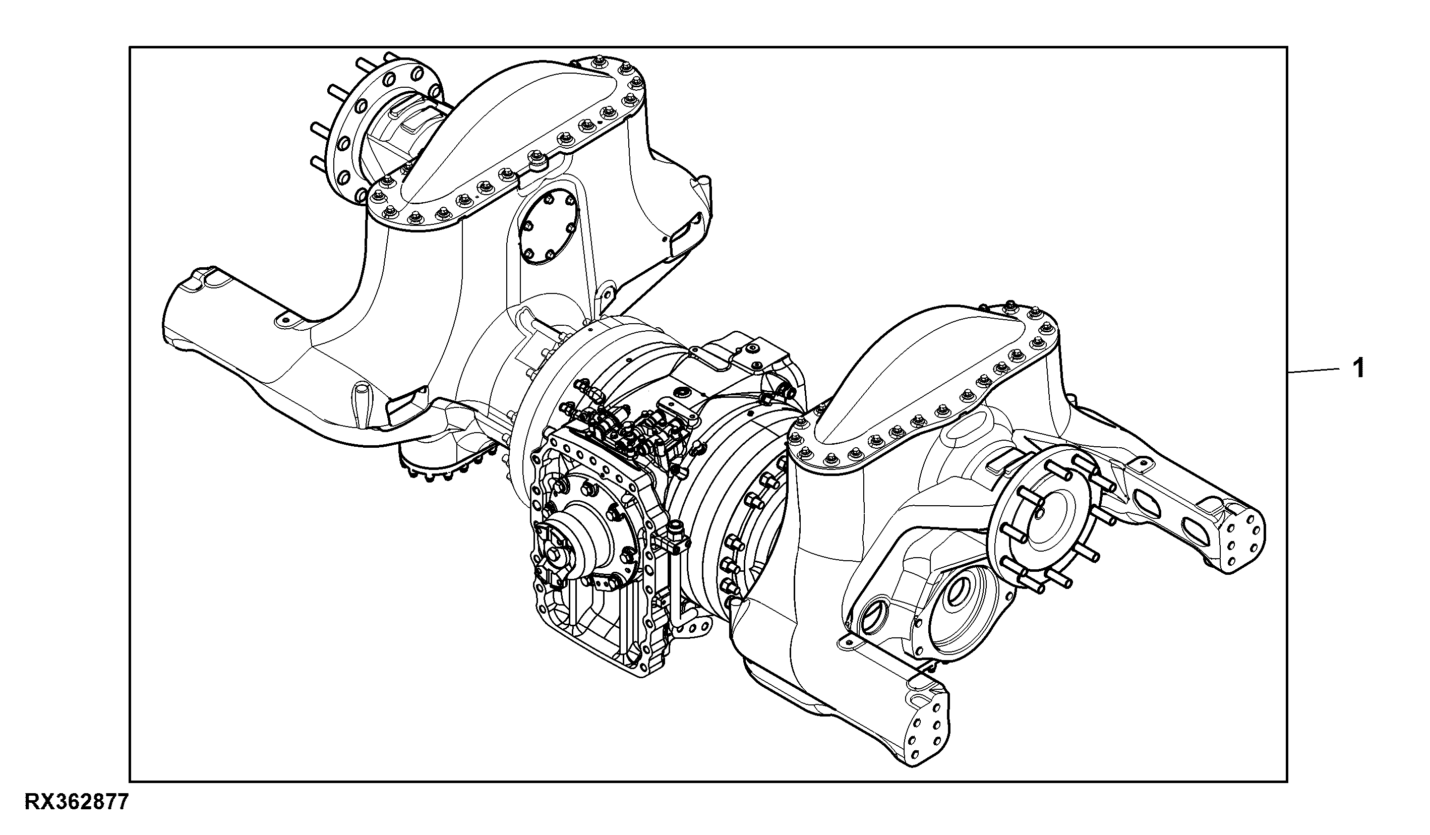 Rear Axle, Narrow, 88" Spacer