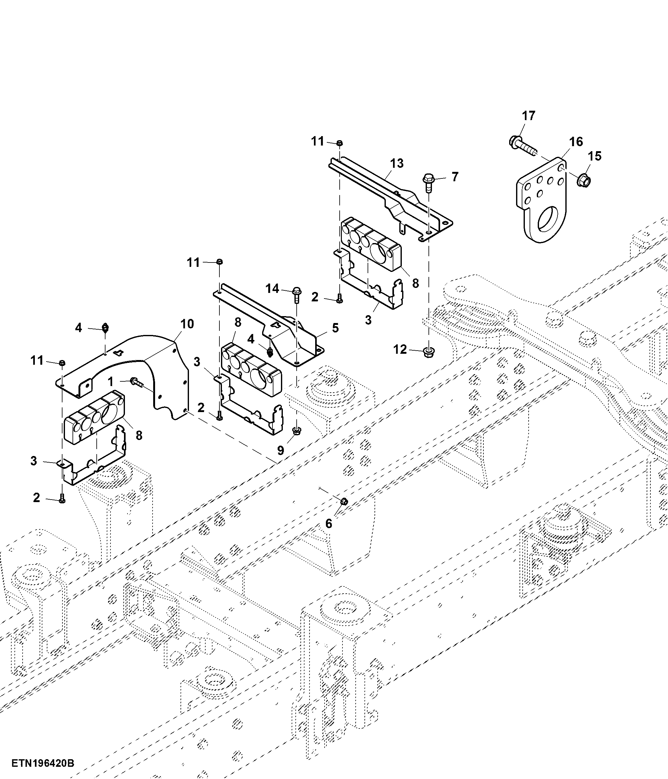 Auxiliary Hose Routing, Less Application System